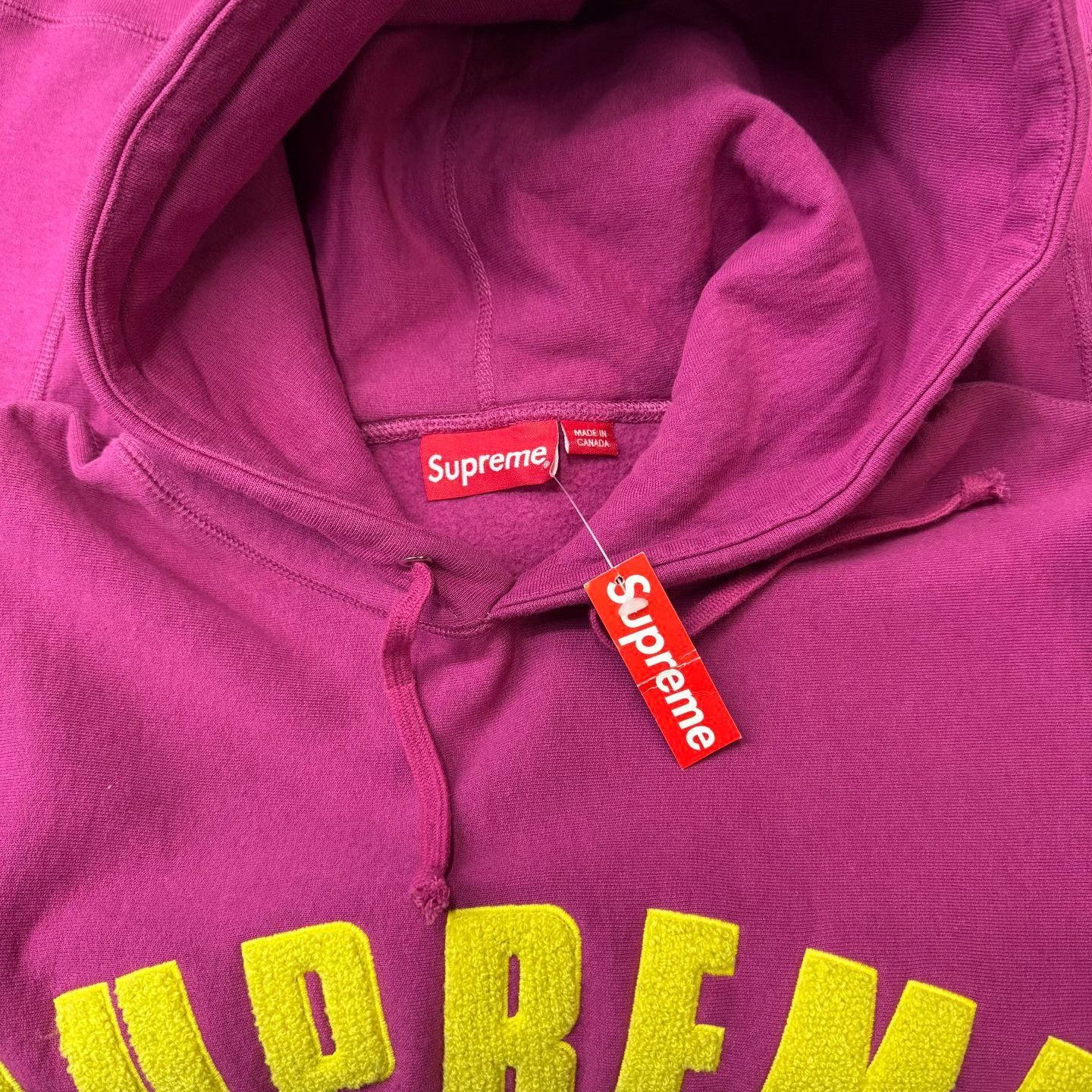 Supreme Supreme Fleece Red Hoodie L Women Size L / US 10 / IT 46 - 4 Thumbnail