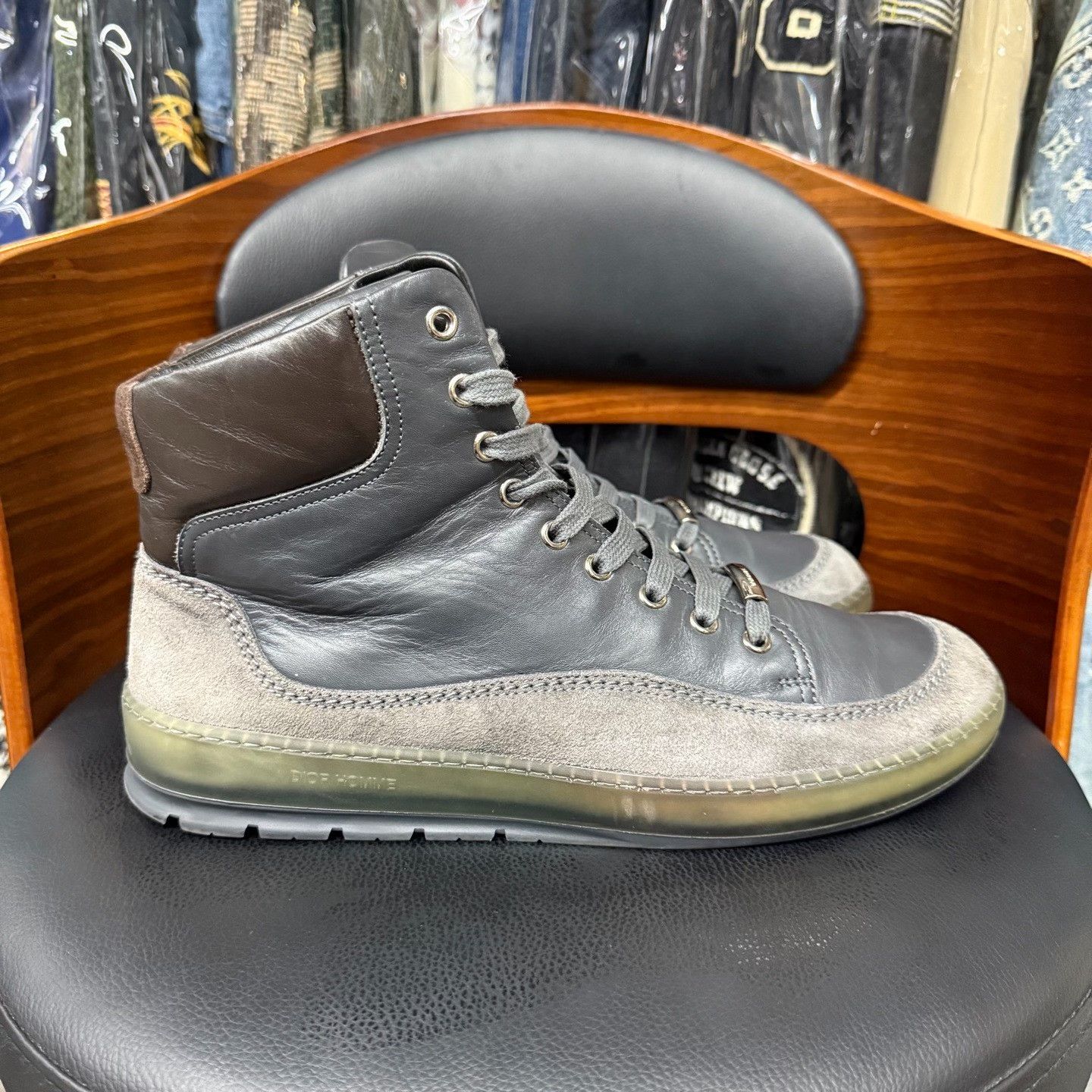 Dior Dior Casual Gray Hitop Sneakers 9 Men Size US 9 / EU 42 - 4 Thumbnail