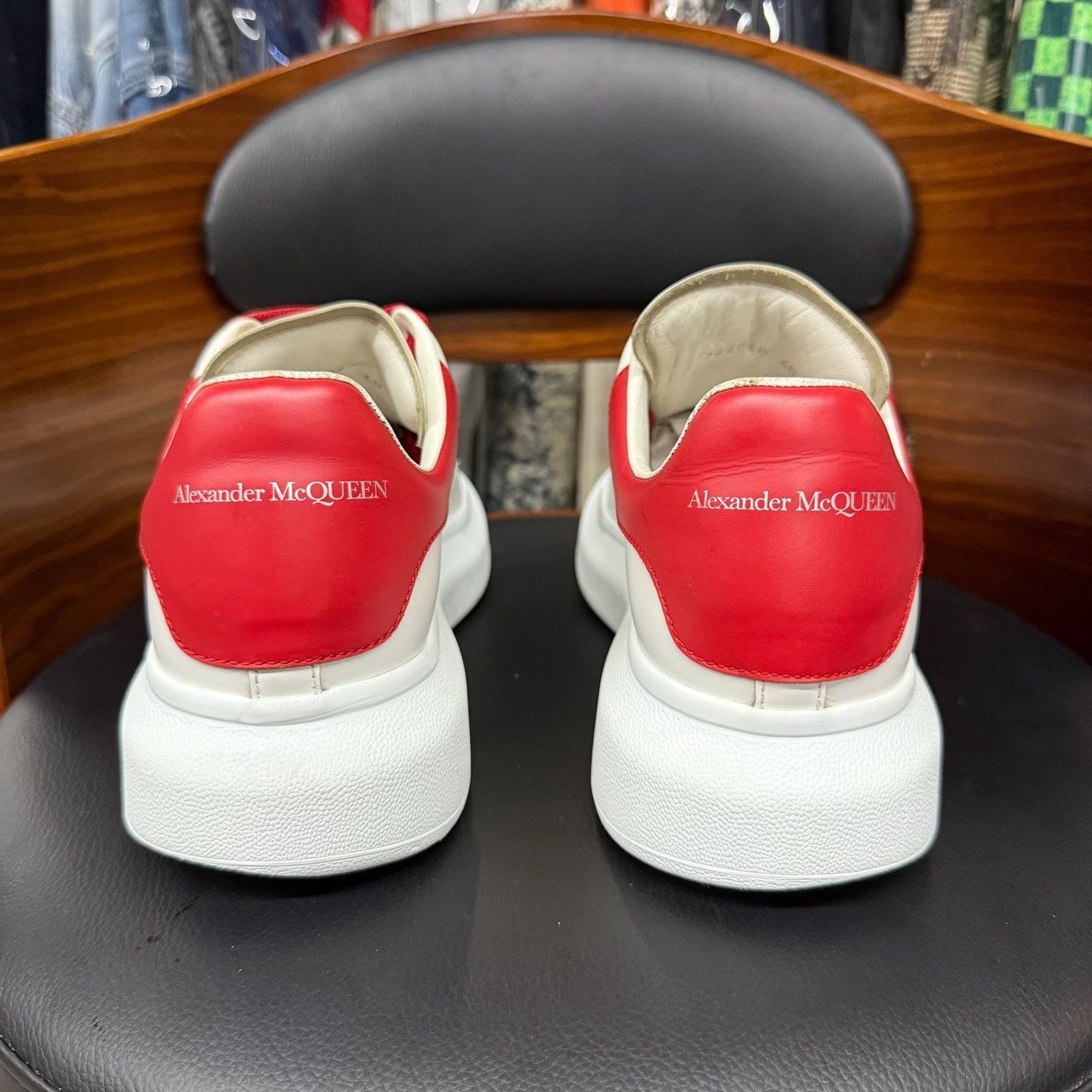 Alexander McQueen Limited Red Lowtop Sneakers 7.5 Men Size US 7.5 / EU 40-41 - 3 Thumbnail
