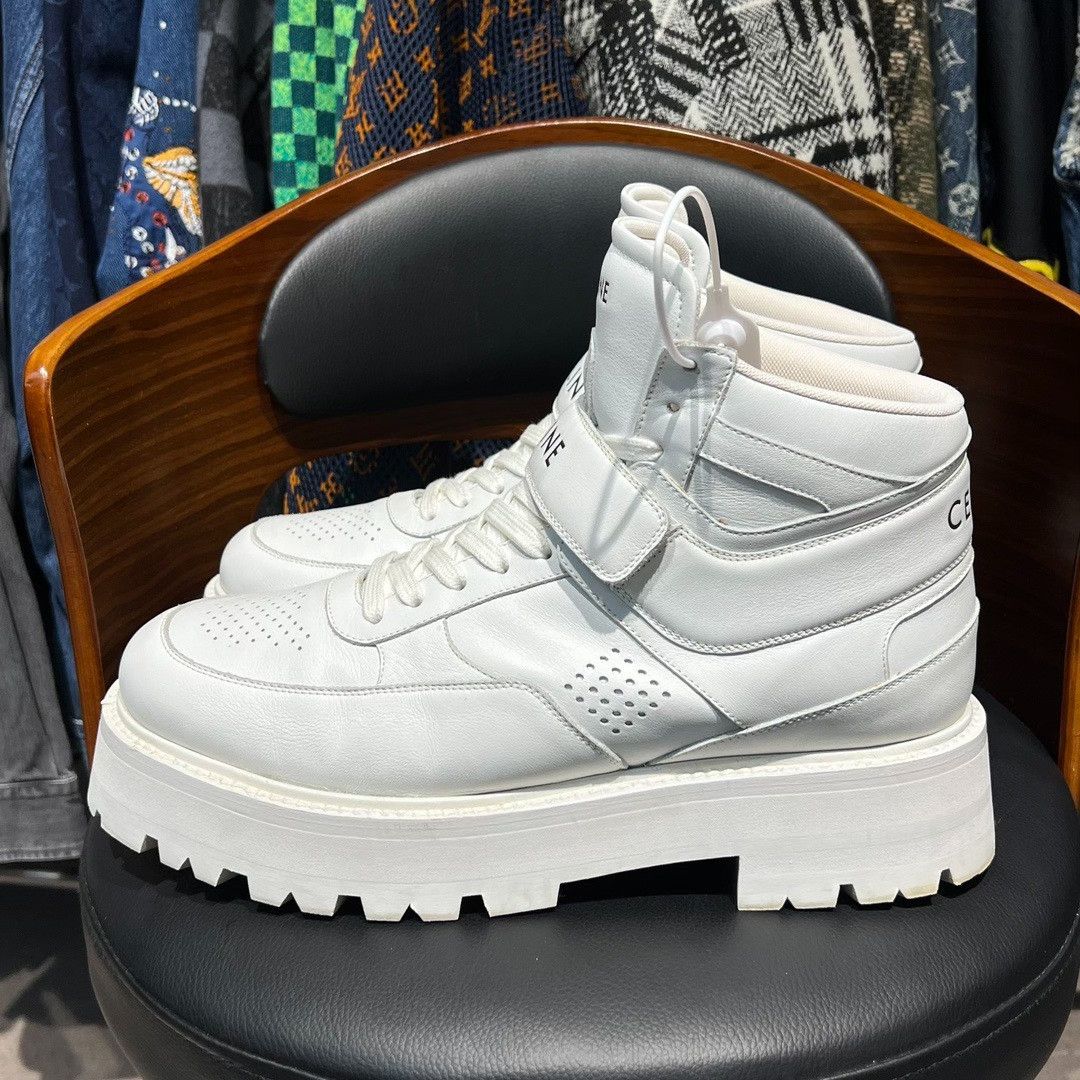 Celine Celine Leather Lowtop Sneakers 11.5 Men Size US 11.5 / EU 44-45 - 4 Thumbnail