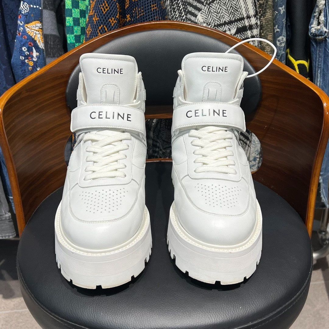 Celine Celine Leather Lowtop Sneakers 11.5 Men Size US 11.5 / EU 44-45 - 2 Thumbnail