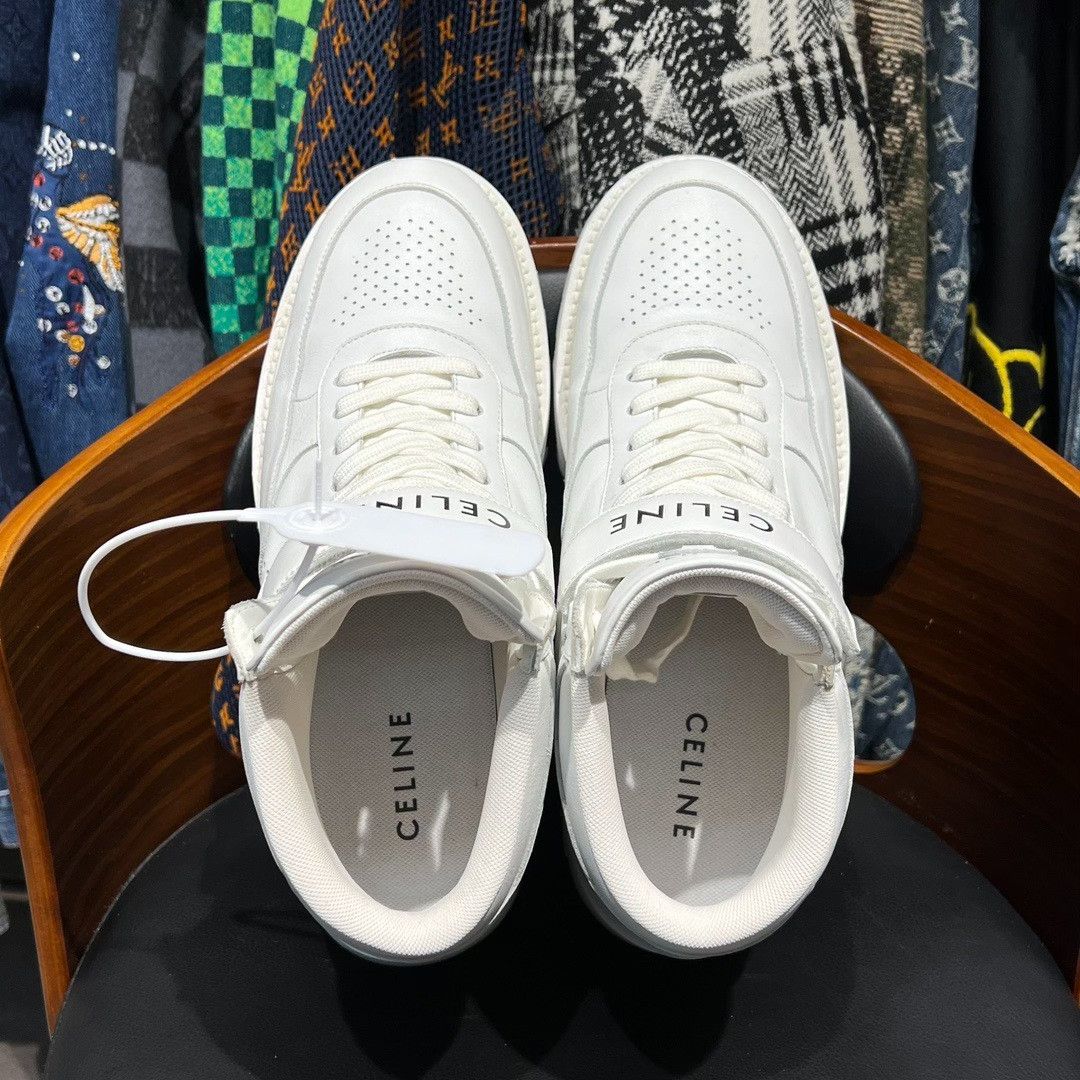 Celine Celine Leather Lowtop Sneakers 11.5 Men Size US 11.5 / EU 44-45 - 5 Thumbnail