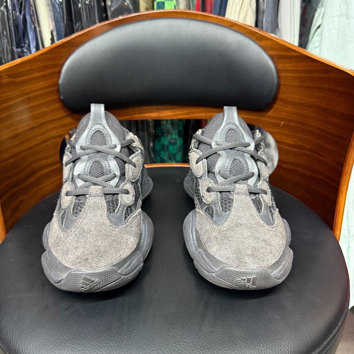 Adidas Adidas YEEZY500 Black Lowtop Sneakers 6.5 Men Size US 6.5 / EU 39-40 - 2 Thumbnail