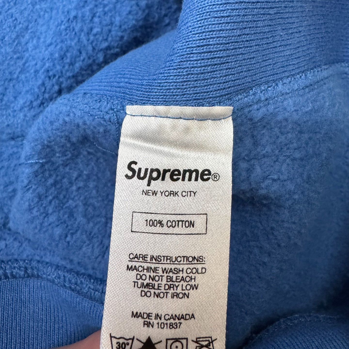 Supreme Supreme Blue Hoodie l Men Size US L / EU 52-54 / 3 - 4 Thumbnail