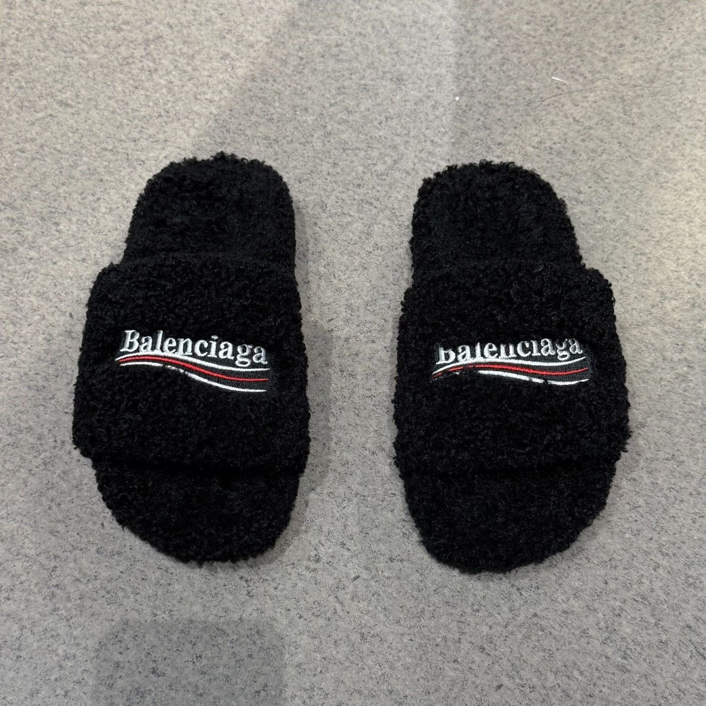 Balenciaga Balenciaga Fur Black Sandals us_8-5 Women Size US 8.5 / IT 38.5 - 5 Thumbnail