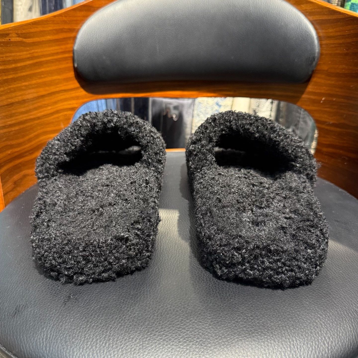Balenciaga Balenciaga Fur Black Sandals us_8-5 Women Size US 8.5 / IT 38.5 - 3 Thumbnail