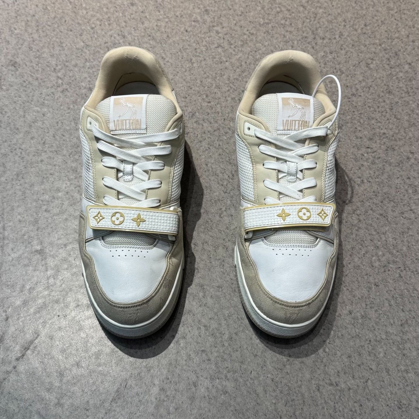 Louis Vuitton Louis Vuitton Training Beige Lowtop Sneakers 44 Men Size US 10.5 / EU 43-44 - 5 Thumbnail