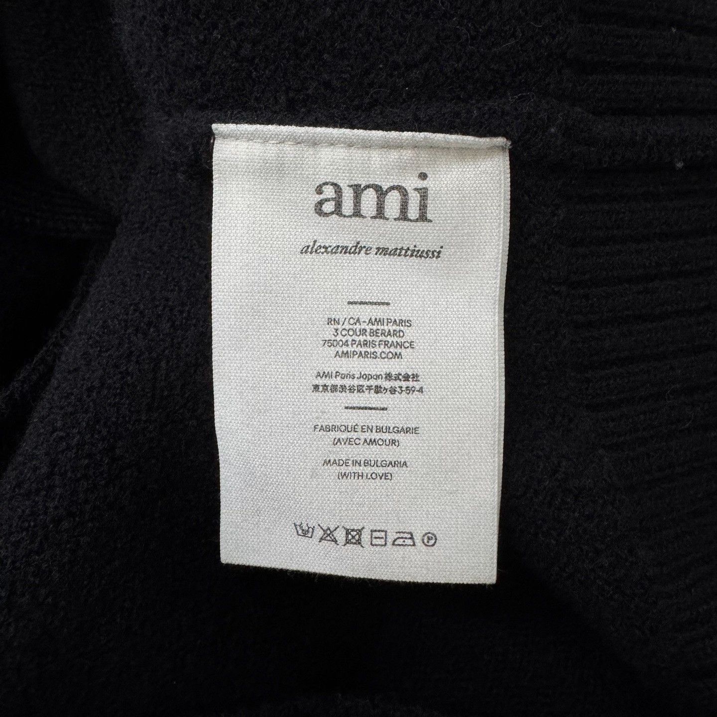 AMI Ami Wool Black Sweater M Women Size M / US 6-8 / IT 42-44 - 4 Thumbnail