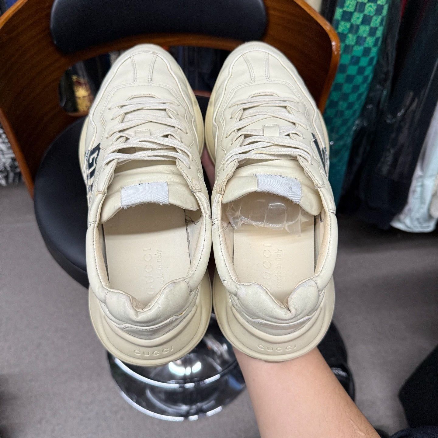 Gucci Gucci White Lowtop Sneakers 9.5 Men Size US 9.5 / EU 42-43 - 7 Thumbnail