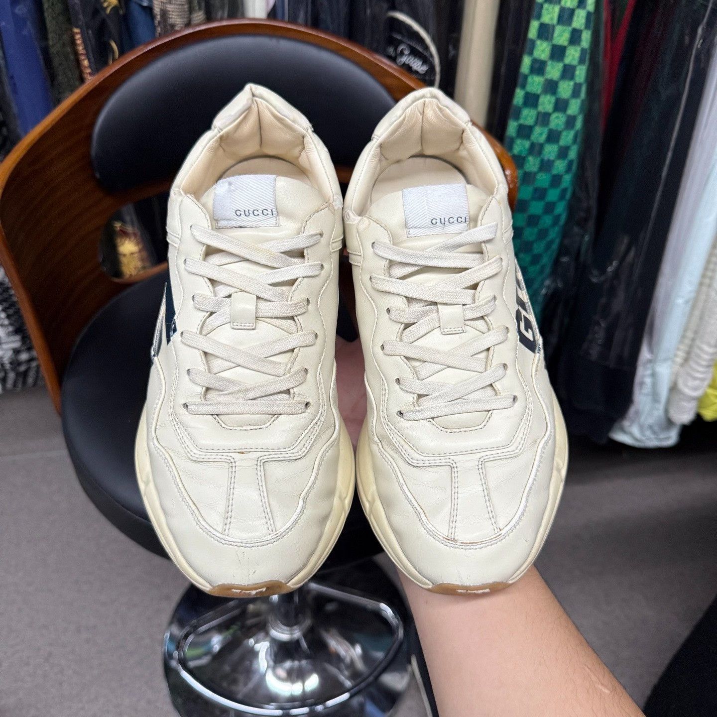 Gucci Gucci White Lowtop Sneakers 9.5 Men Size US 9.5 / EU 42-43 - 5 Thumbnail