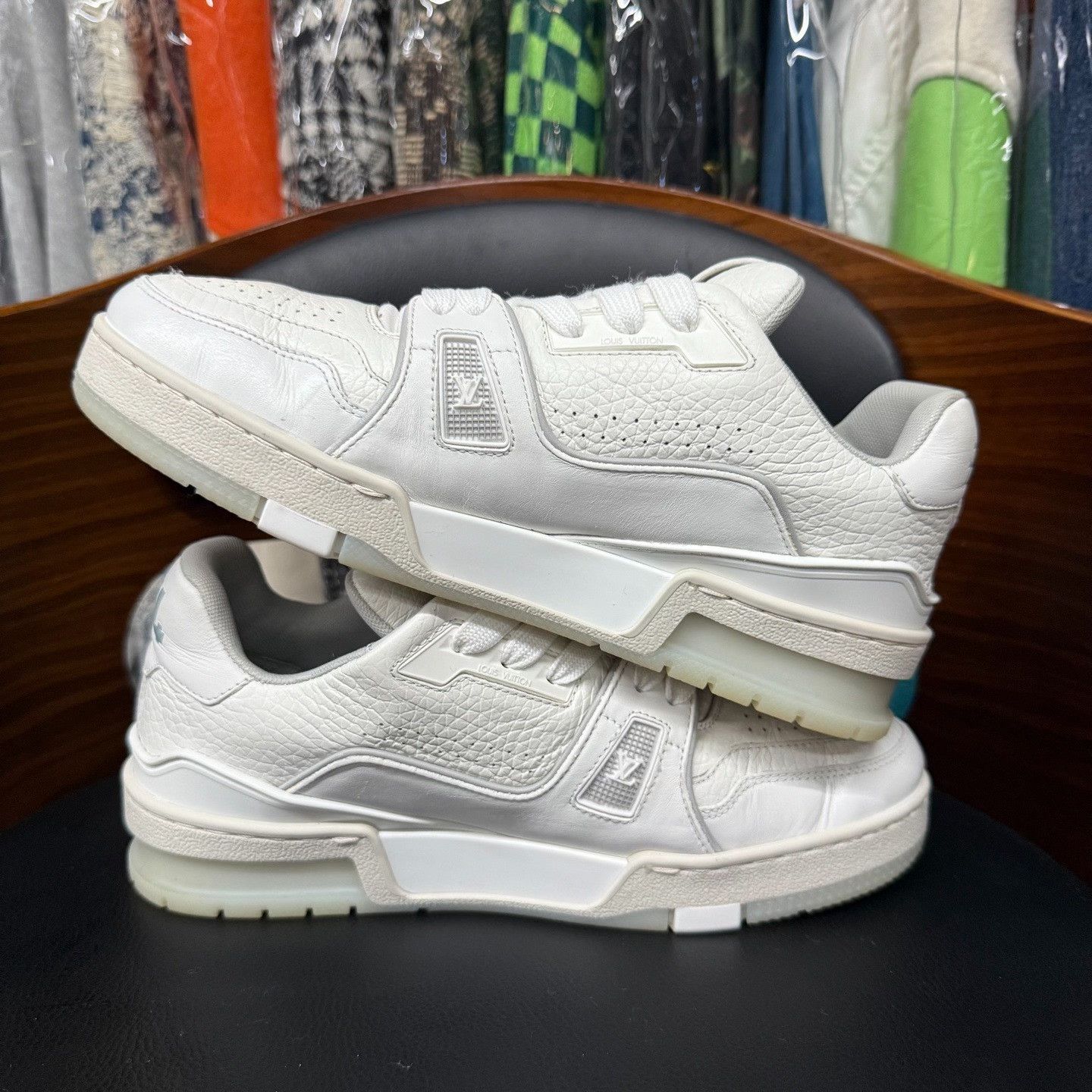 Louis Vuitton Louis Vuitton Training White Lowtop Sneakers us_6-5 Women Size US 6.5 / IT 36.5 - 6 Thumbnail