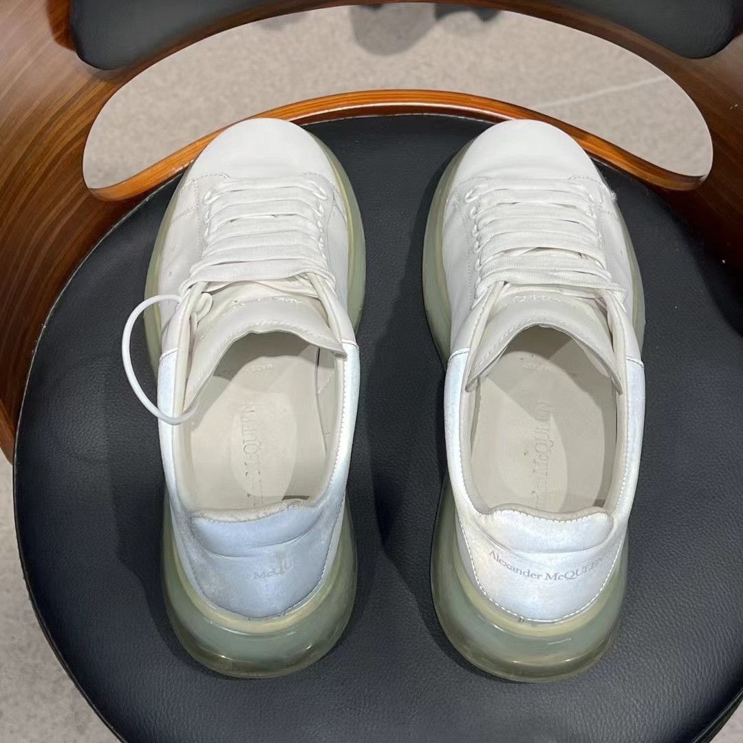 Alexander McQueen Clear White Lowtop Sneakers 7.5 men Size US 7.5 / EU 40-41 - 7 Thumbnail