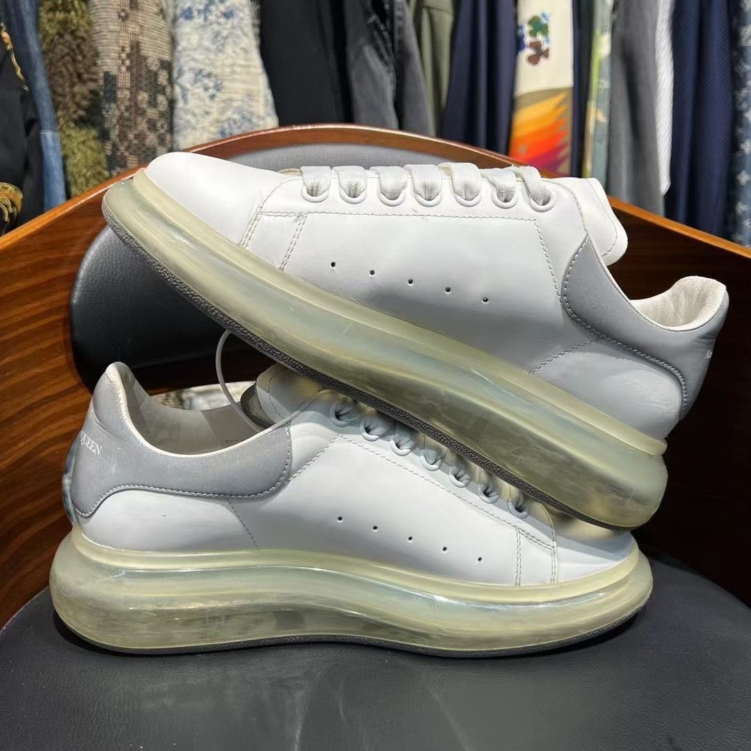 Alexander McQueen Clear White Lowtop Sneakers 7.5 men Size US 7.5 / EU 40-41 - 6 Thumbnail