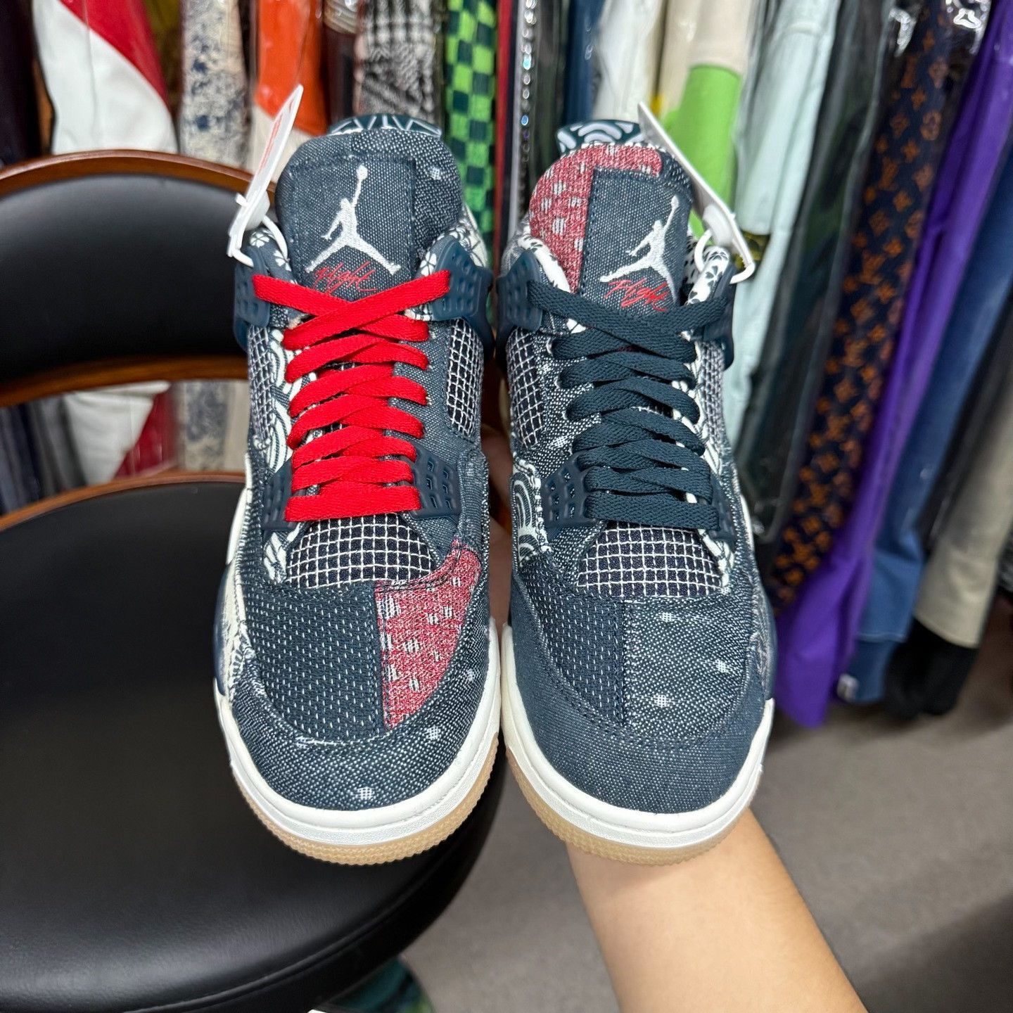 Nike Nike AJ4 Denim Lowtop Sneakers 7.5 Men Size US 7.5 / EU 40-41 - 5 Thumbnail