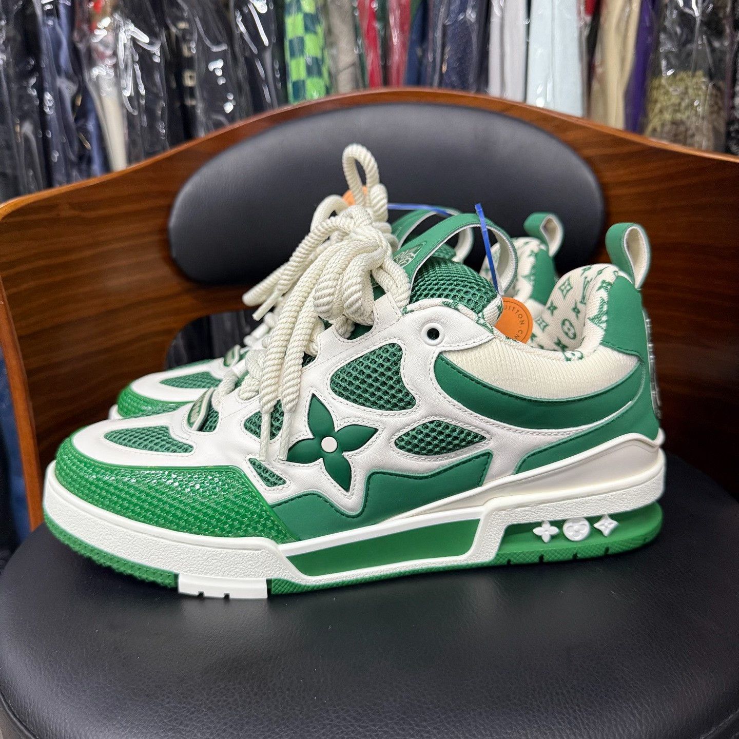 Louis Vuitton Louis Vuitton Skate Green Lowtop Sneakers 9.5 Men Size US 9.5 / EU 42-43 - 6 Thumbnail