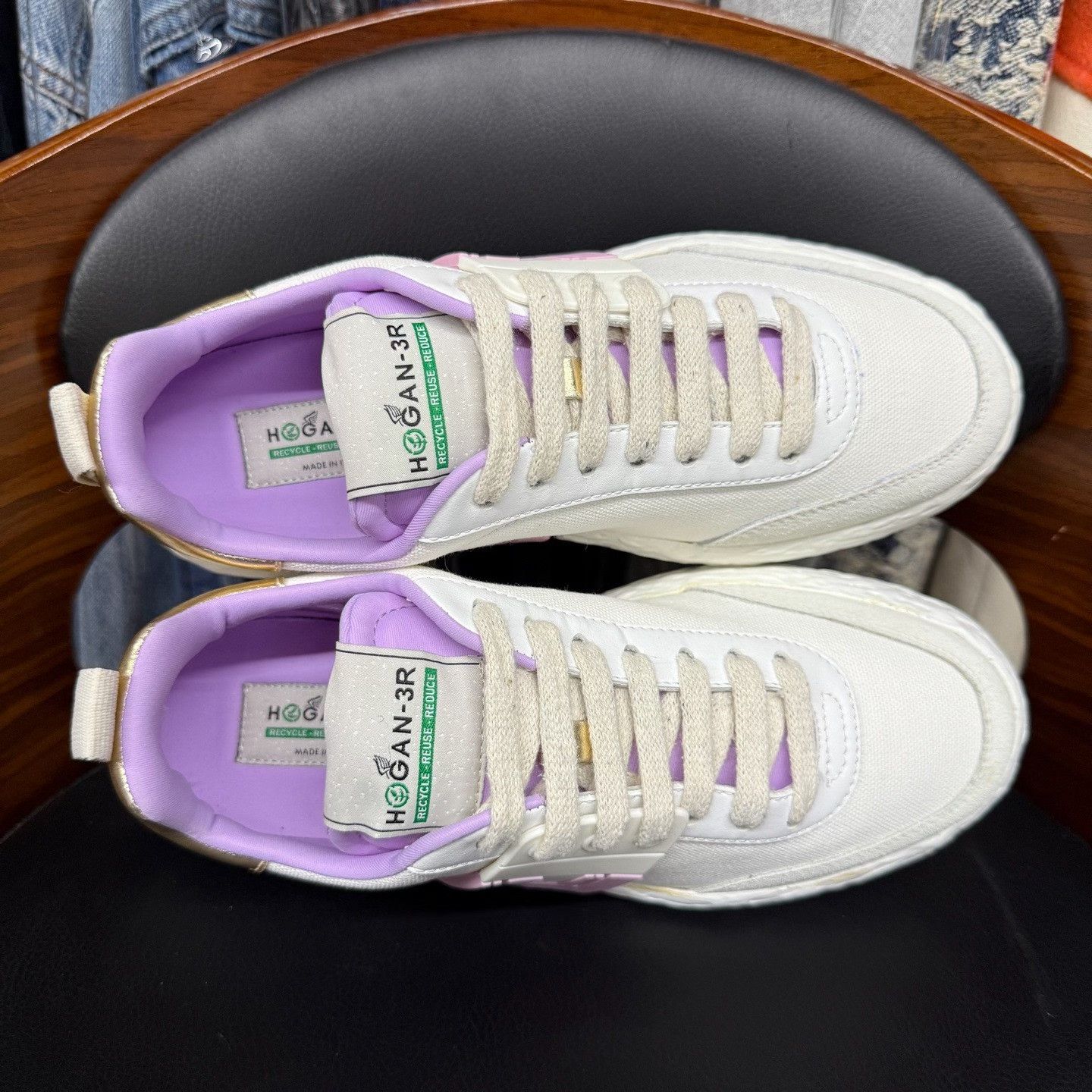 Hogan Hogan Retro Pink Lowtop Sneakers us_6-5 Women Size US 6.5 / IT 36.5 - 5 Thumbnail