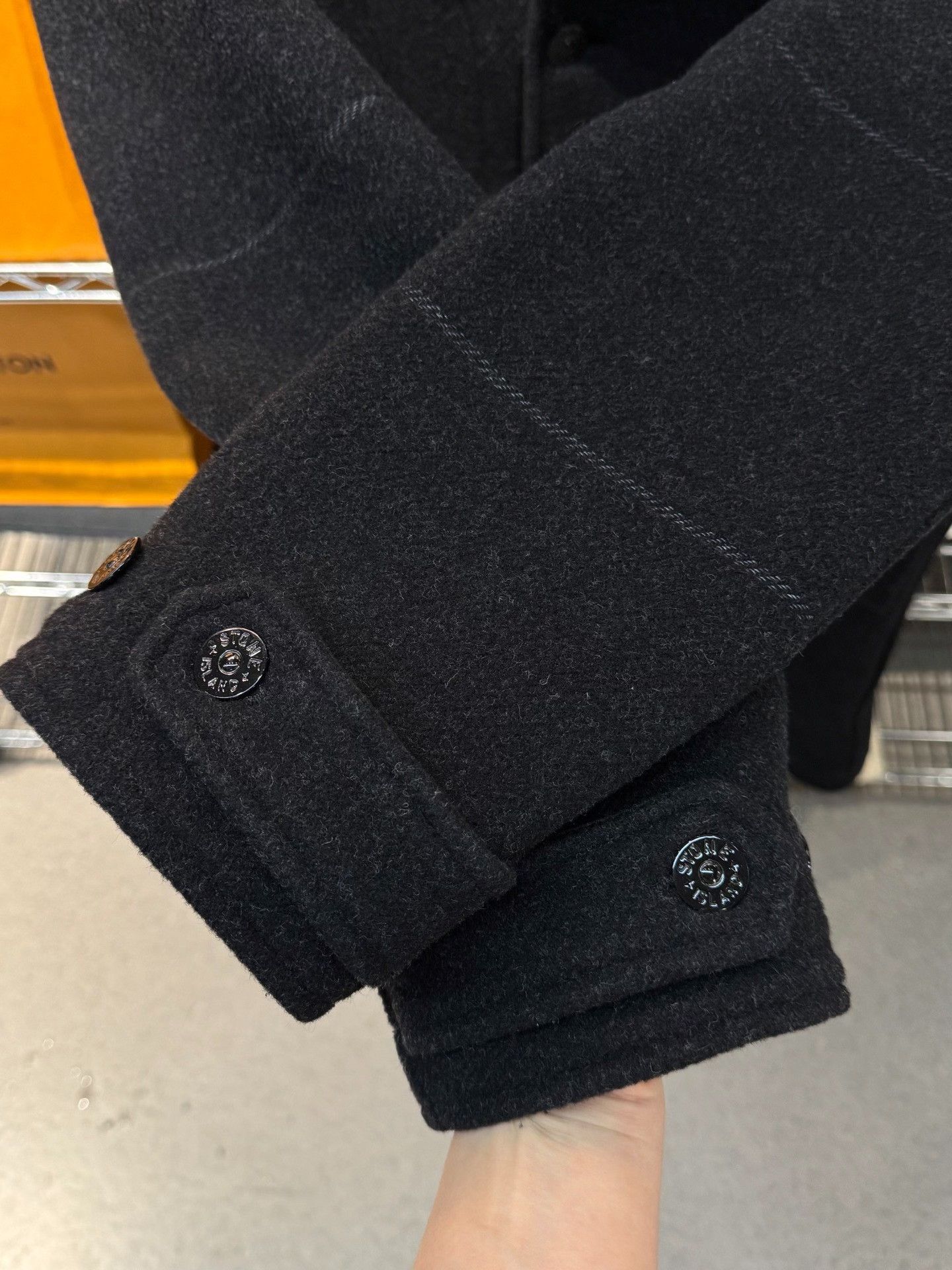 Stone Island Stone Island Wool Black Heavy Coat l Men Size US L / EU 52-54 / 3 - 5 Thumbnail