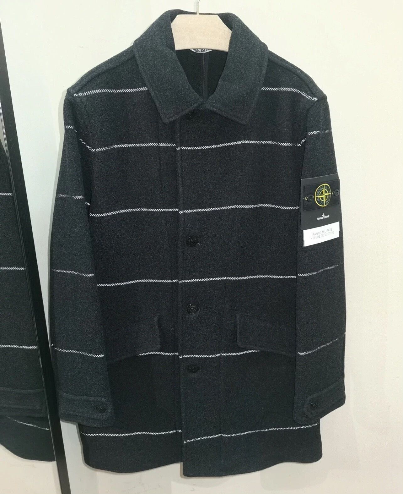 Stone Island Stone Island Wool Black Heavy Coat l Men Size US L / EU 52-54 / 3 - 9 Thumbnail