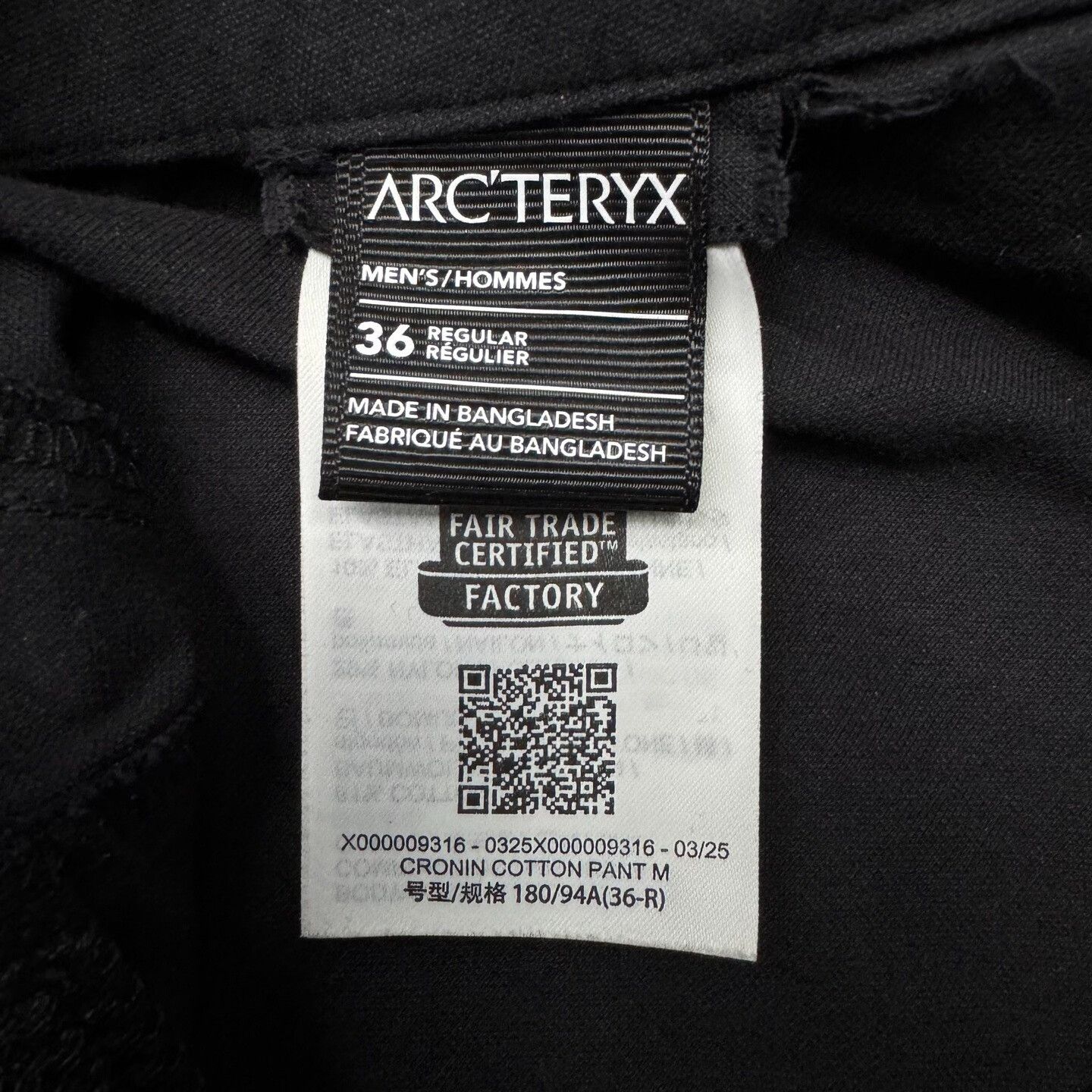 Arc'teryx Casual Cotton Black Casual Pants 36 Men Size US 36 / EU 52 - 4 Thumbnail