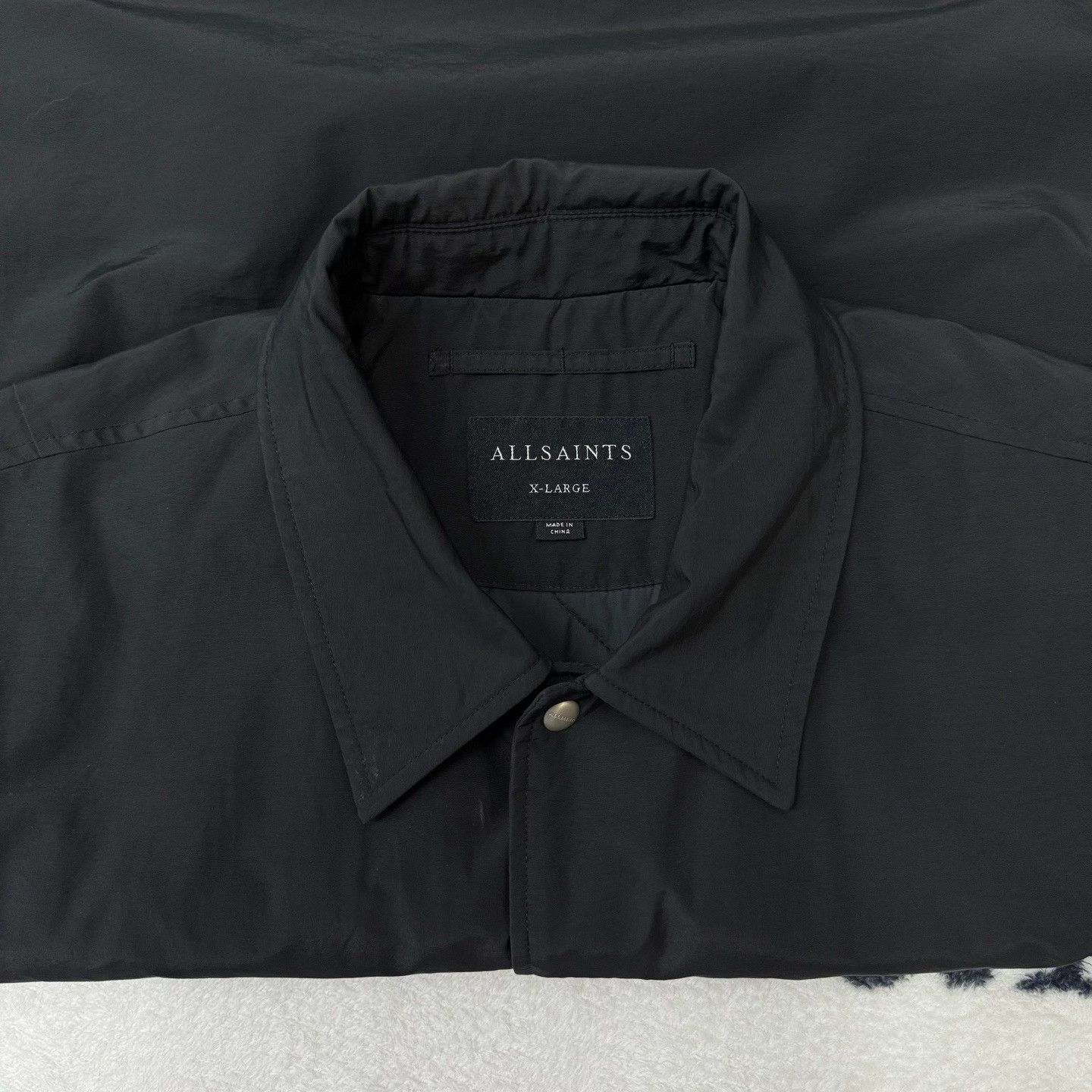 Allsaints AllSaints Training Cotton Black Heavy Coat xl Men Size US XL / EU 56 / 4 - 5 Thumbnail