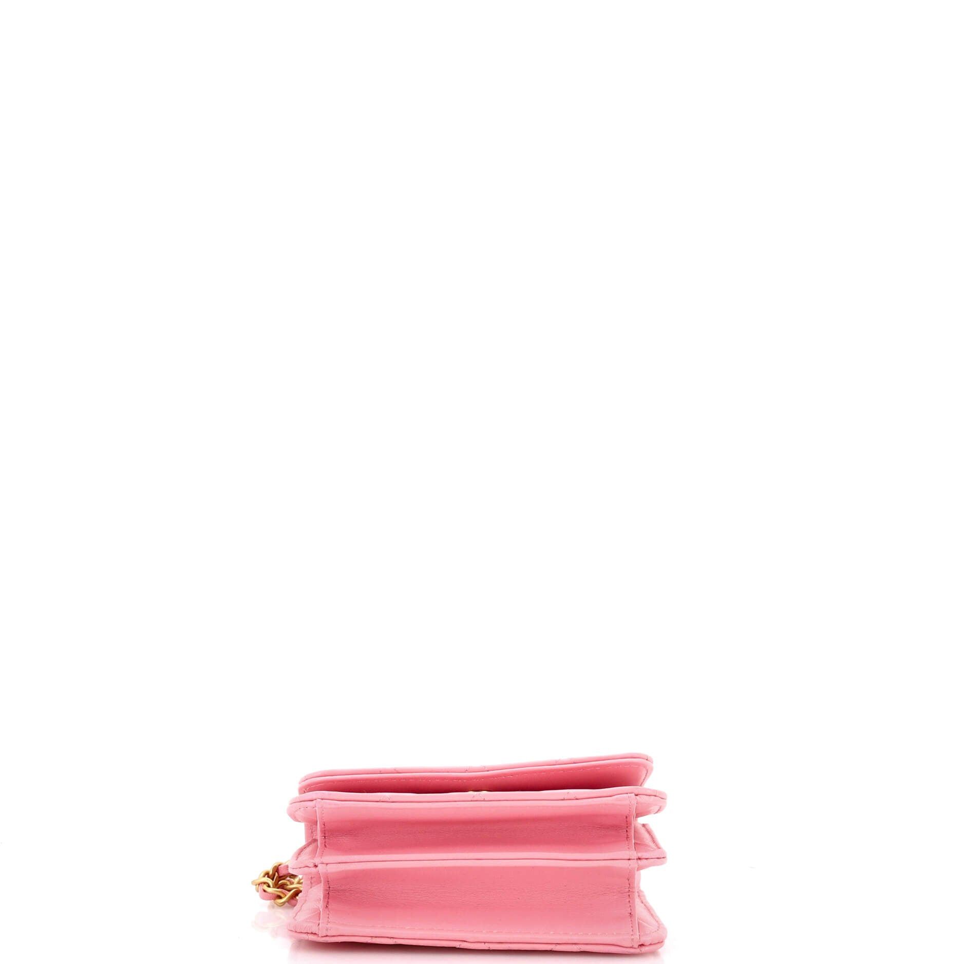 Chanel Woven Top Handle CC Flap Clutch on Chain Size ONE SIZE - 4 Thumbnail