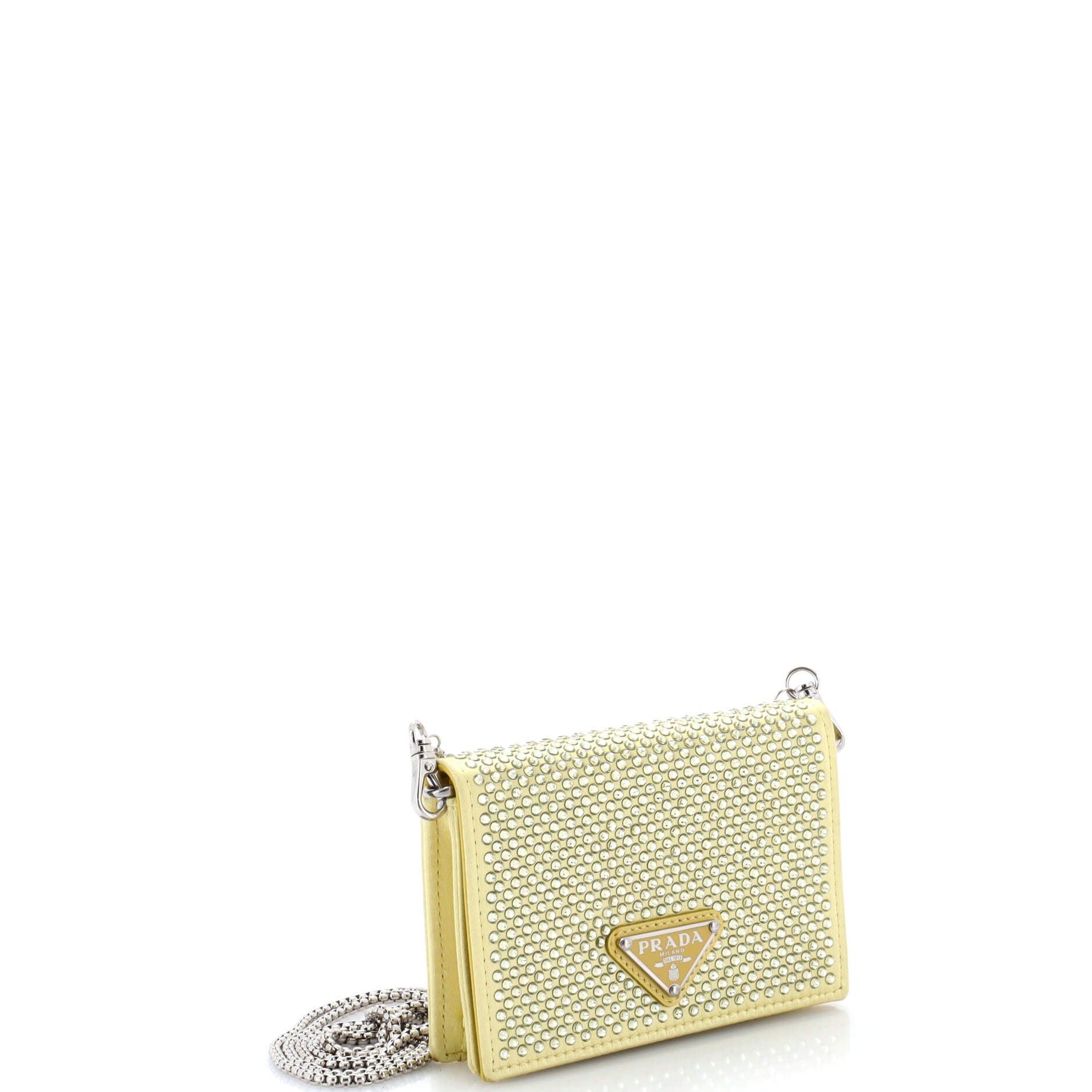 Prada Flap Card Holder with Chain Size ONE SIZE - 2 Thumbnail