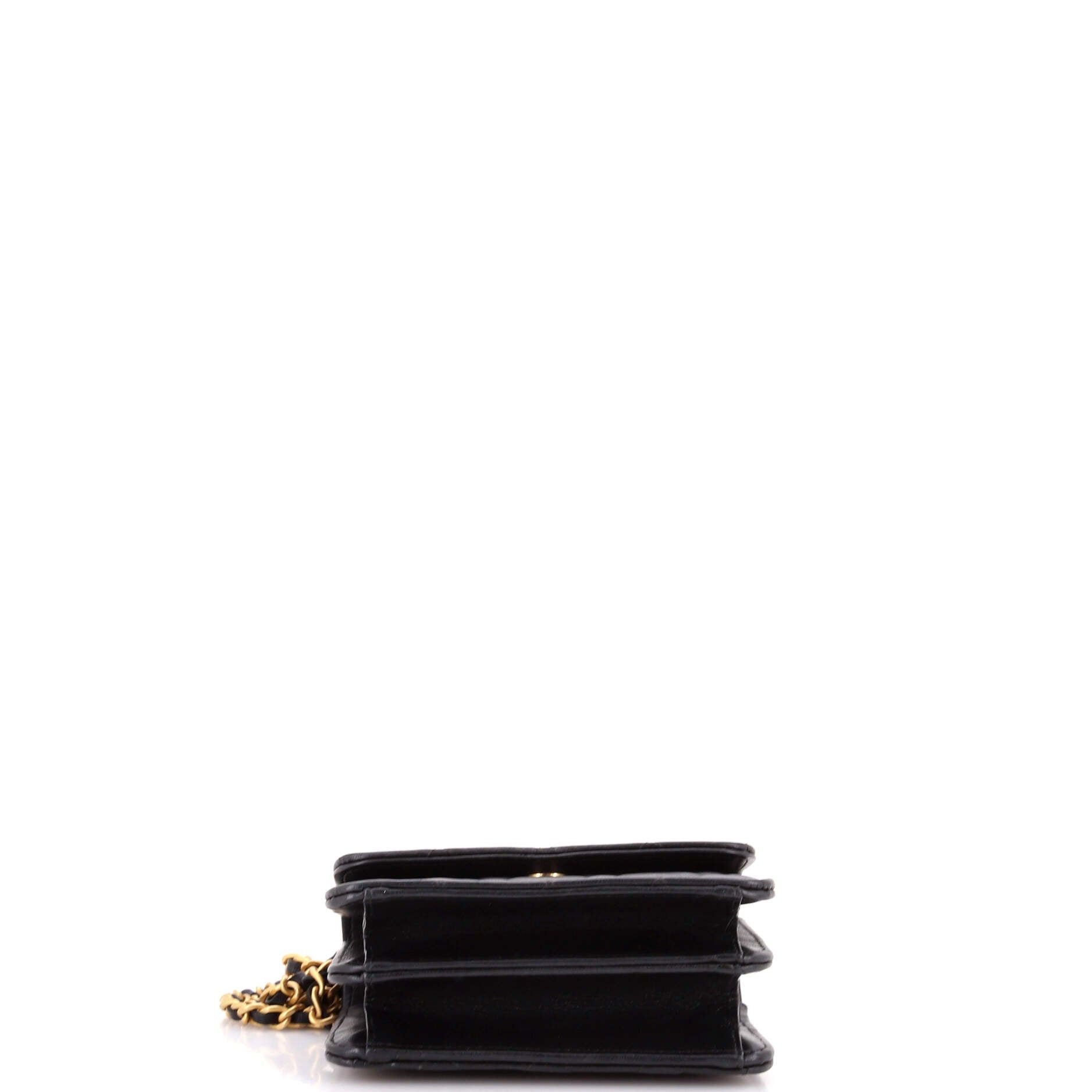 Chanel Woven Top Handle CC Flap Clutch on Chain Size ONE SIZE - 4 Thumbnail
