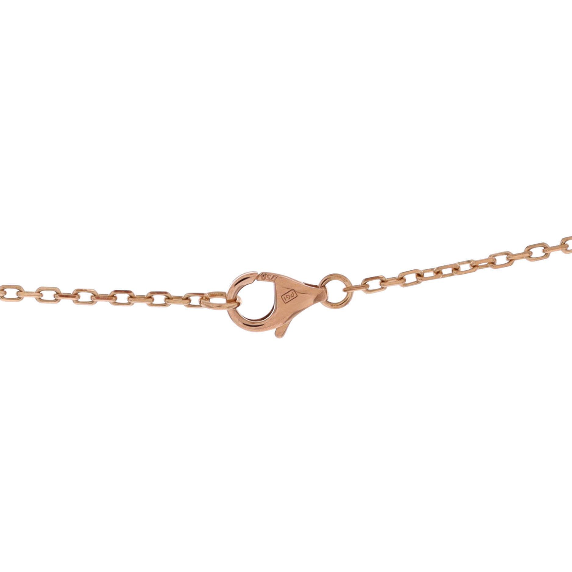 Cartier Love Interlocking Pave Necklace Size ONE SIZE - 4 Thumbnail
