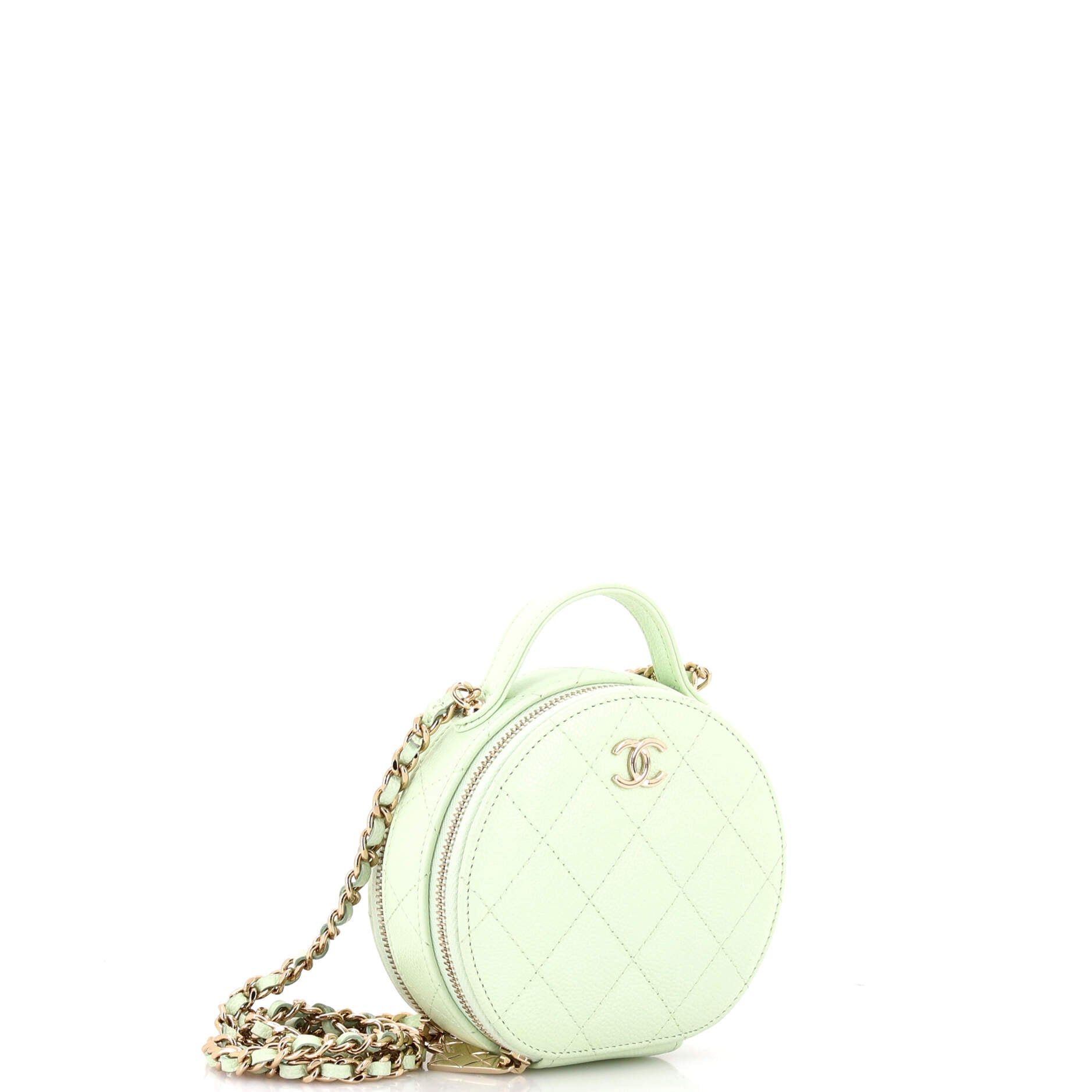 Chanel Handle with Care Round Vanity Case with Chain Size ONE SIZE - 3 Thumbnail