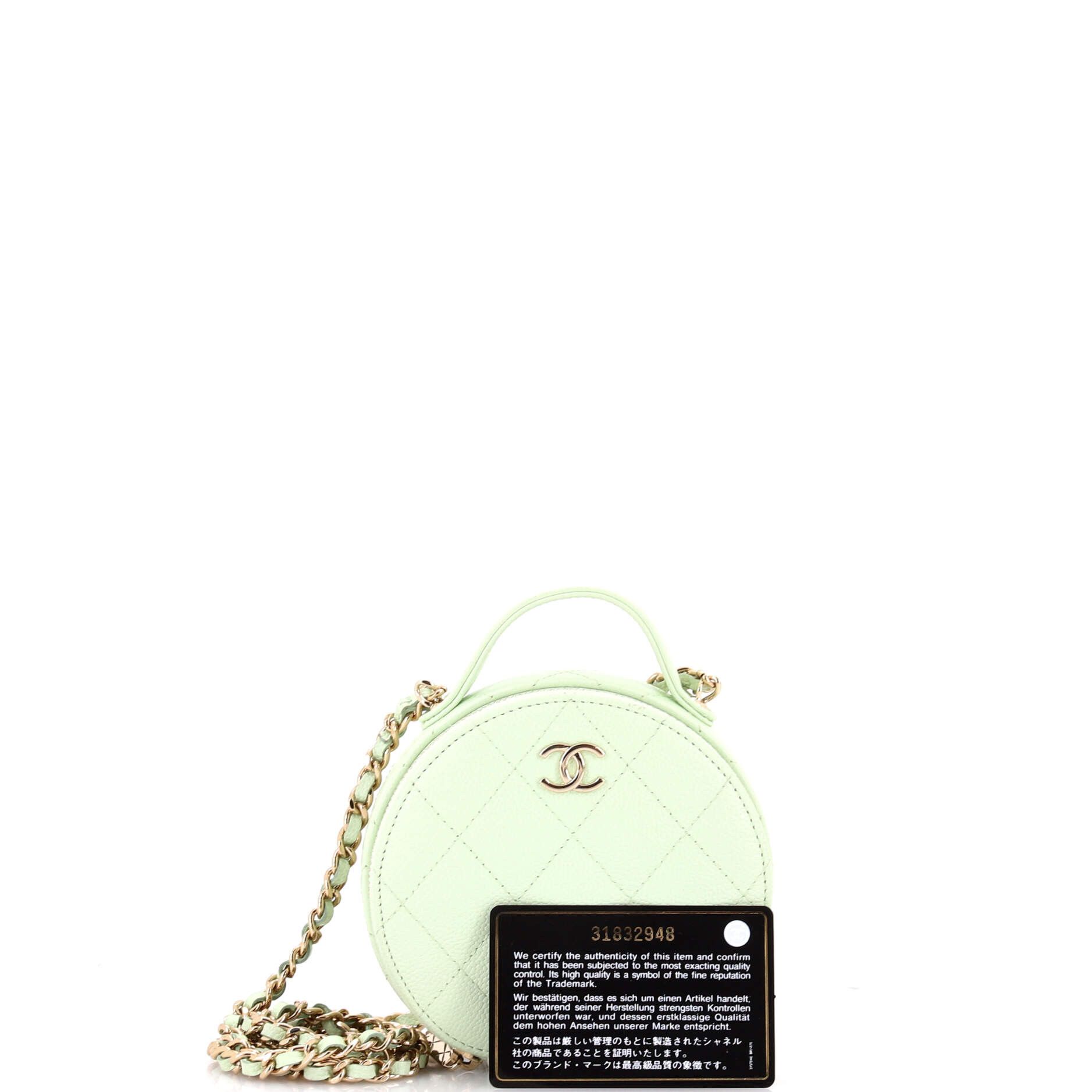 Chanel Handle with Care Round Vanity Case with Chain Size ONE SIZE - 2 Thumbnail
