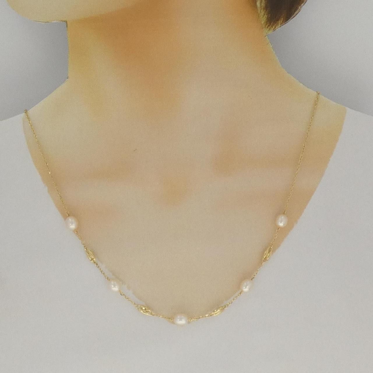 Mikimoto Mikimoto Mikimoto Freshwater Pearl Au750 Necklace Precious Metal Necklace DUTY FREE for USA Size ONE SIZE - 5 Thumbnail