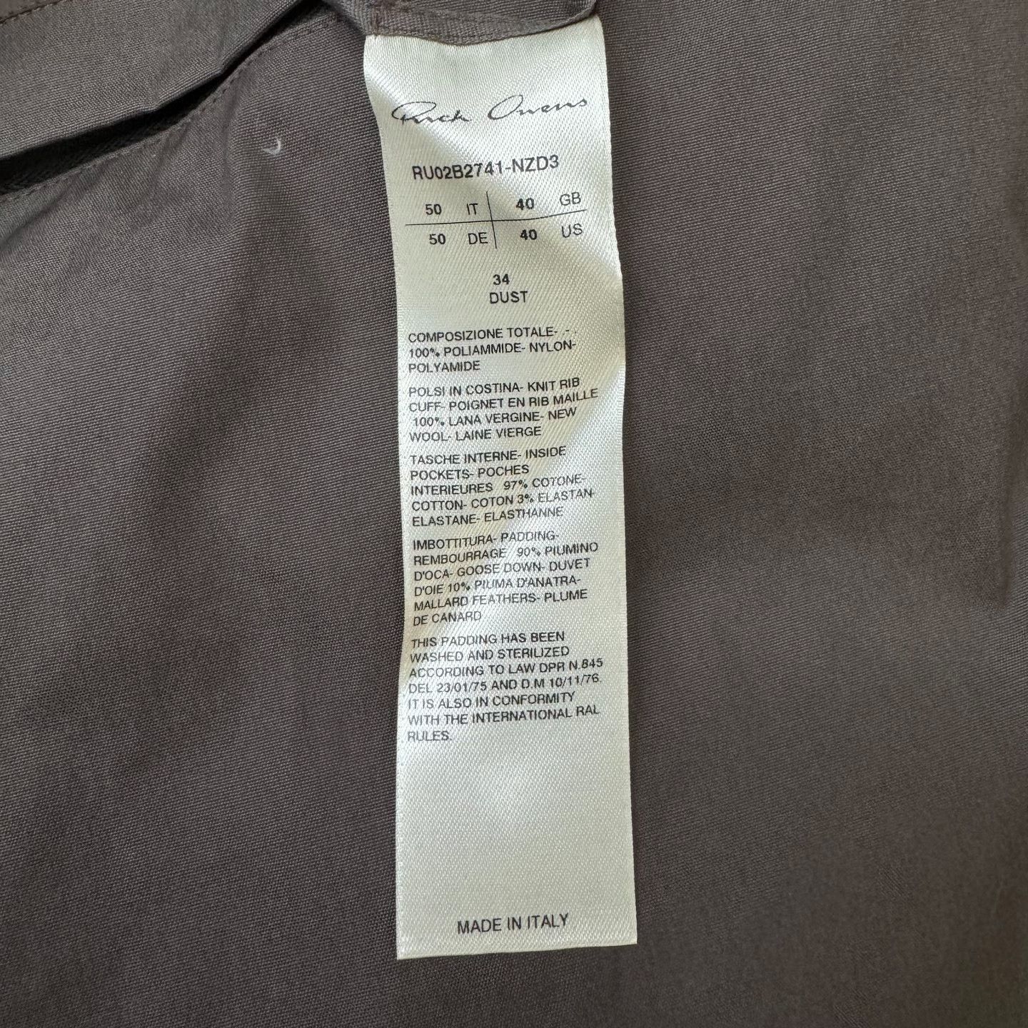Rick Owens Rick Owens Down Brown Heavy Coat l Men Size US L / EU 52-54 / 3 - 4 Thumbnail