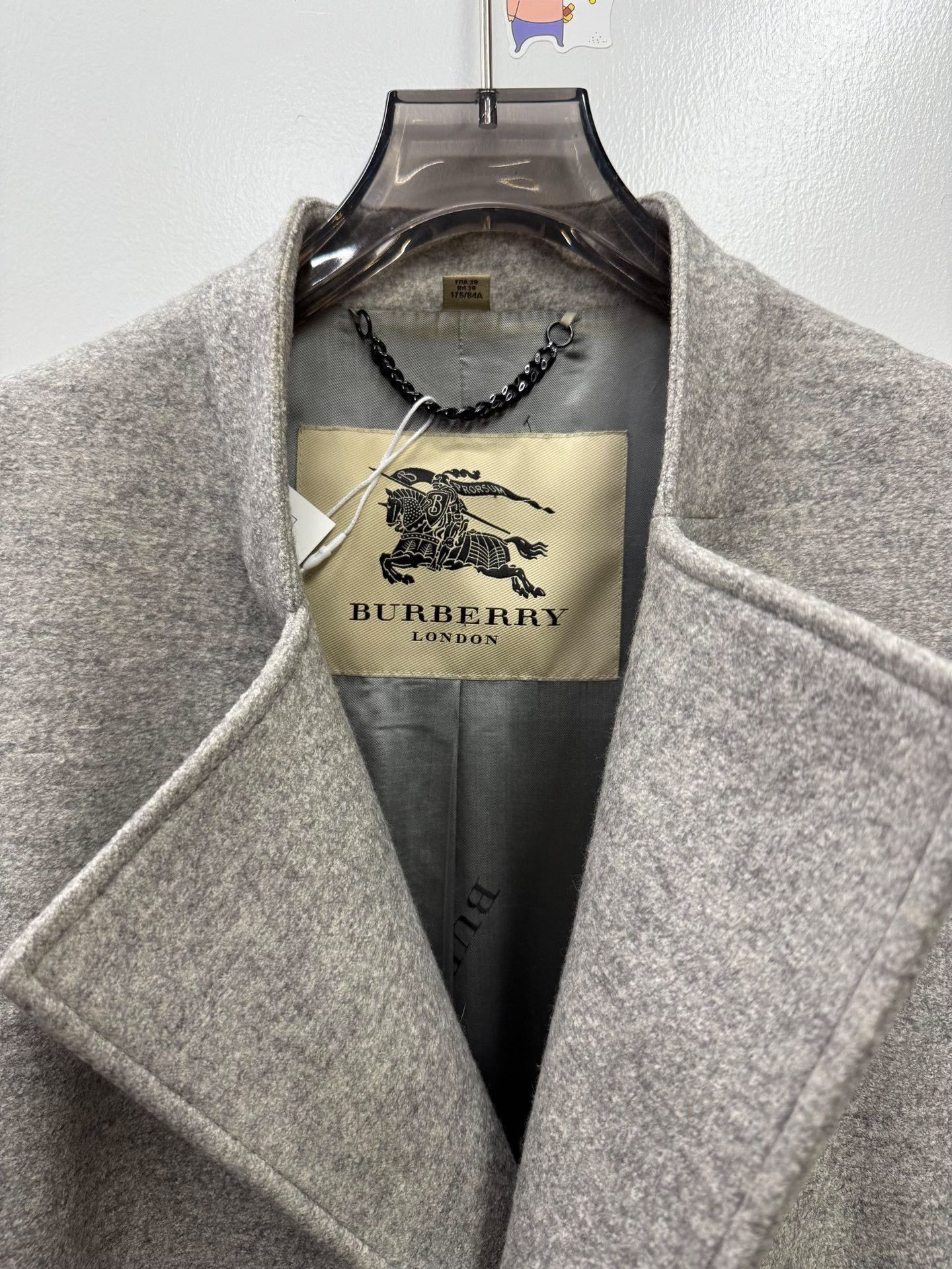 Burberry Burberry Wool Gray Heavy Coat l Men Size US L / EU 52-54 / 3 - 2 Thumbnail