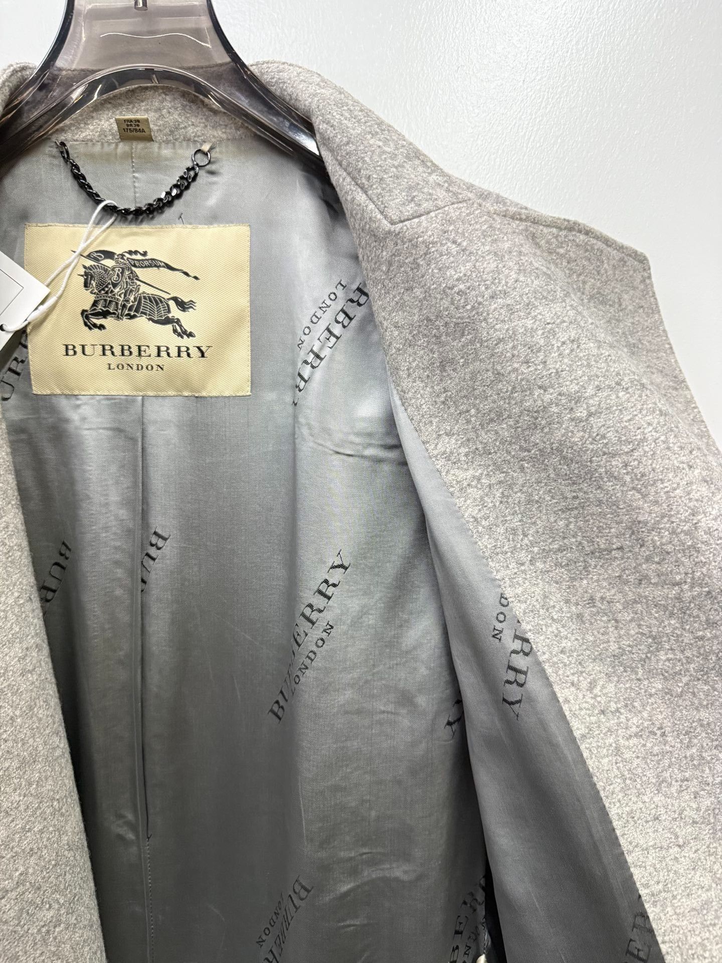 Burberry Burberry Wool Gray Heavy Coat l Men Size US L / EU 52-54 / 3 - 8 Thumbnail