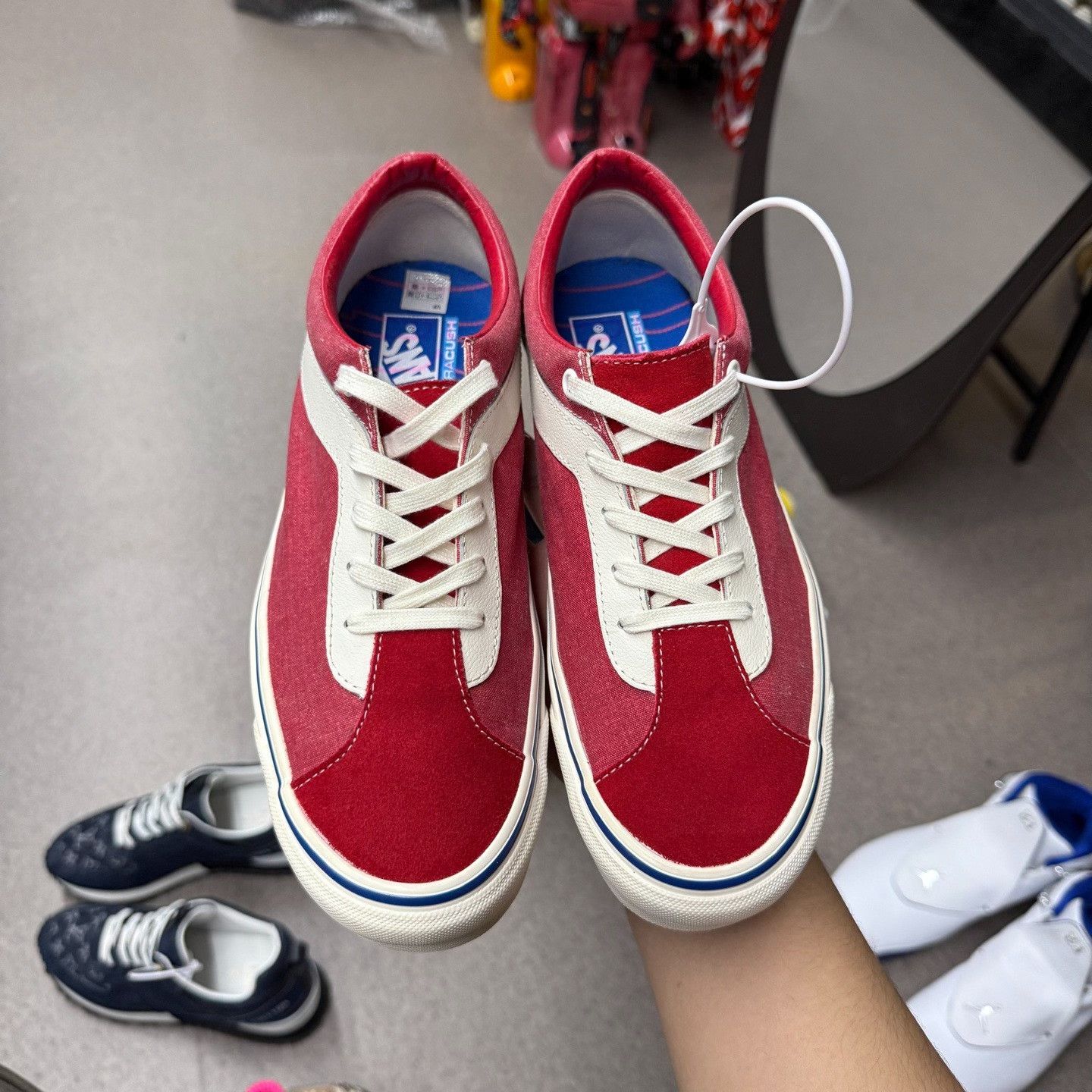 Vans Vans Collab Red Lowtop Sneakers 9 Men Size US 9 / EU 42 - 5 Thumbnail