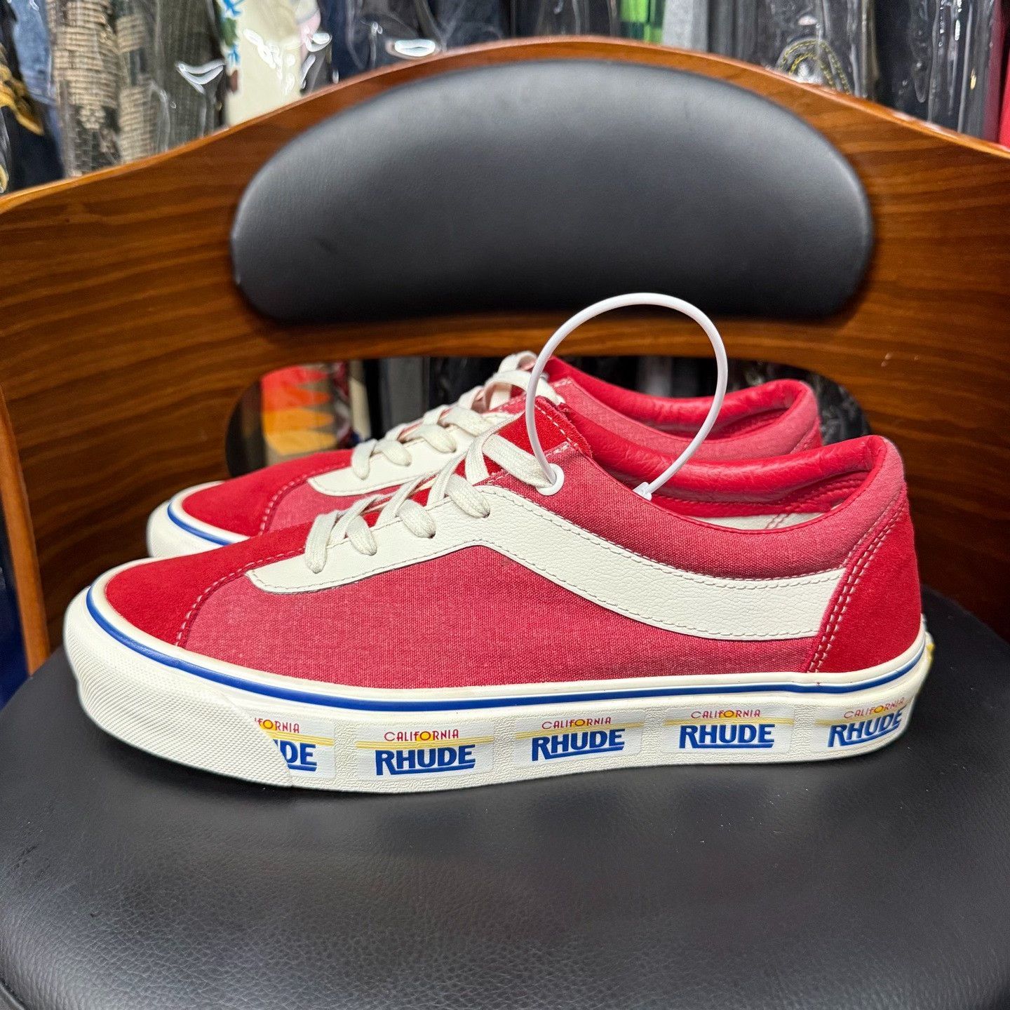 Vans Vans Collab Red Lowtop Sneakers 9 Men Size US 9 / EU 42 - 6 Thumbnail