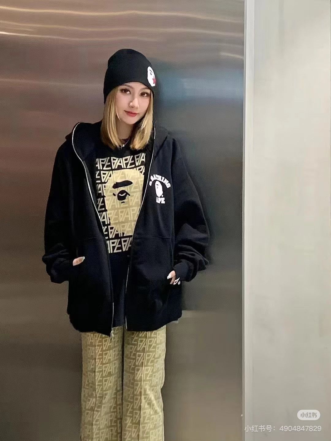 Bape Bape Printed Black Hoodie xl Men Size US XL / EU 56 / 4 - 6 Thumbnail