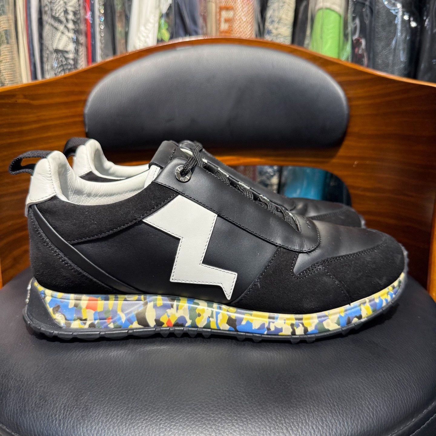 Fendi Fendi Patchwork Black Lowtop Sneakers 8.5 Men Size US 8.5 / EU 41-42 - 4 Thumbnail
