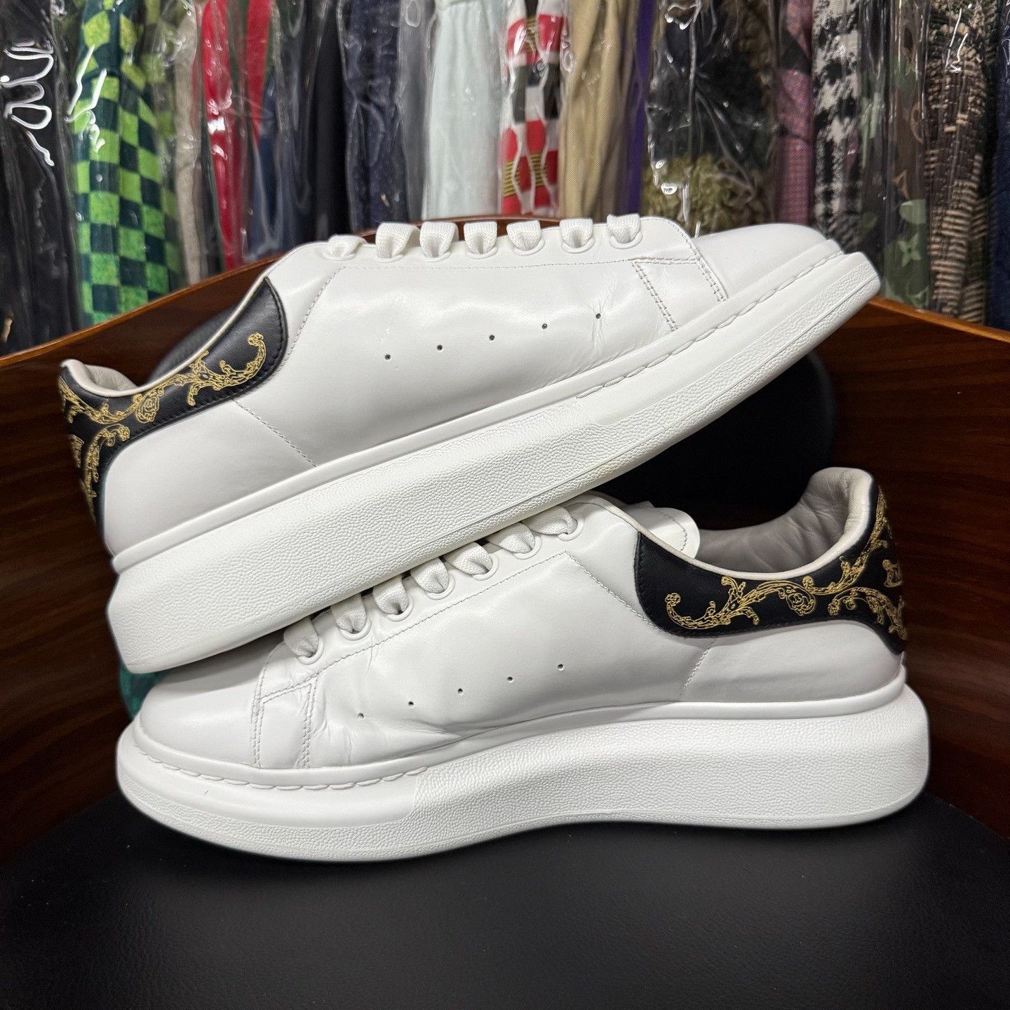 Alexander McQueen Limited Black Lowtop Sneakers 11 Men Size US 11 / EU 44 - 7 Thumbnail
