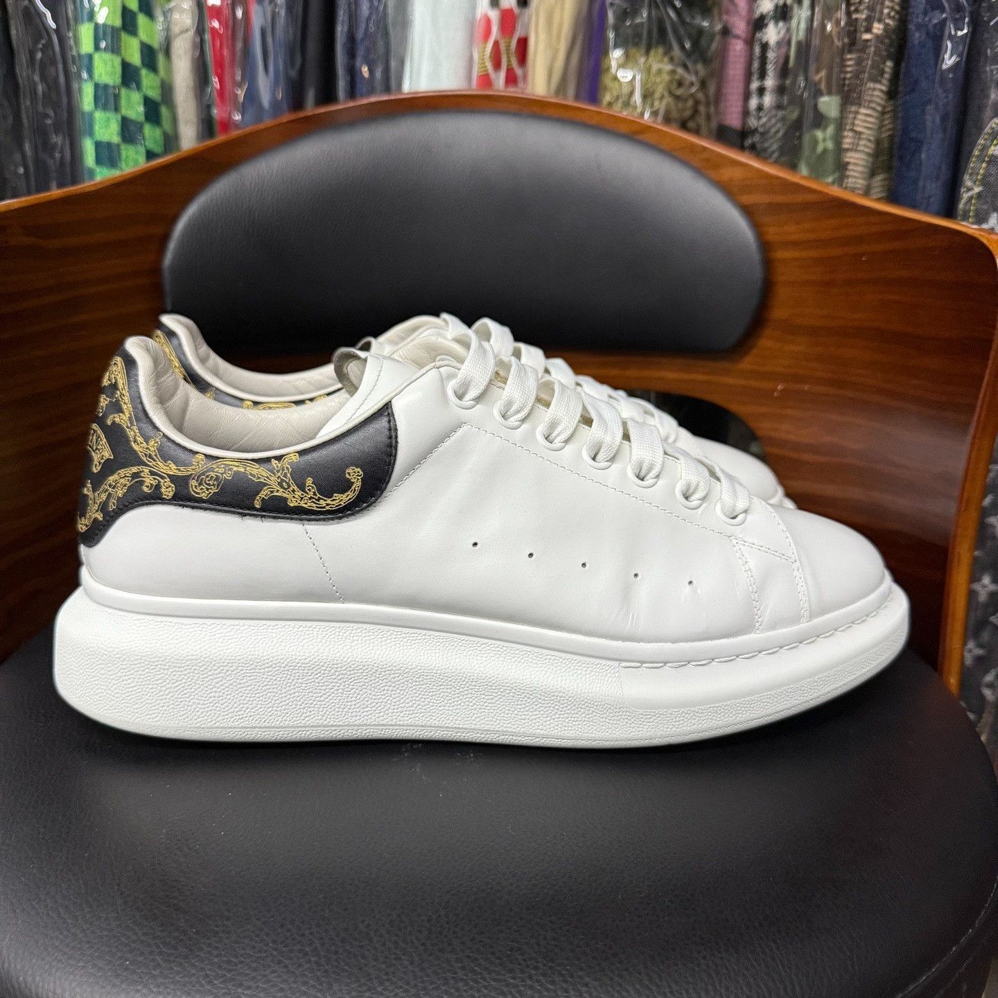Alexander McQueen Limited Black Lowtop Sneakers 11 Men Size US 11 / EU 44 - 4 Thumbnail