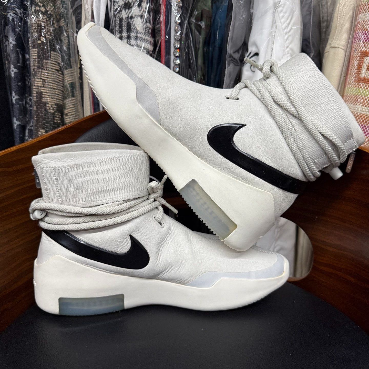 Fear of God Fear of God Collab White Hitop Sneakers 9 Men Size US 9 / EU 42 - 7 Thumbnail