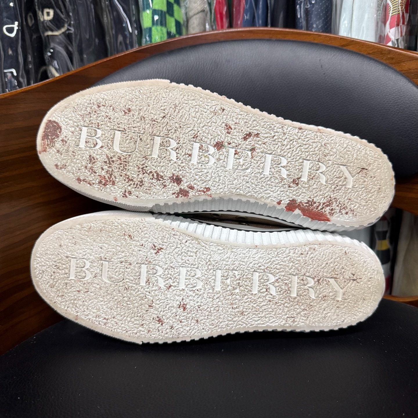 Burberry Burberry Canvas Pink Lowtop Sneakers 6.5 Men Size US 6.5 / EU 39-40 - 9 Thumbnail