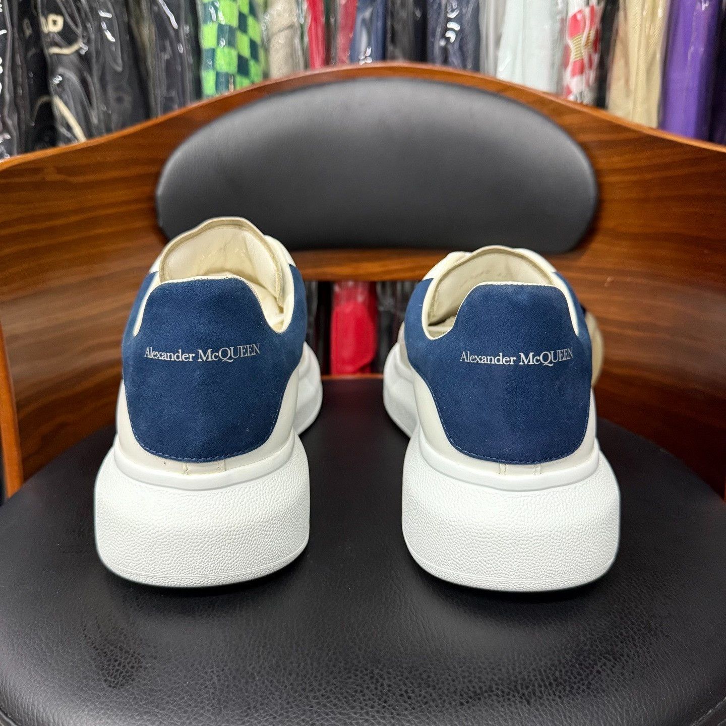 Alexander McQueen Blue Lowtop Sneakers 10 Men Size US 10 / EU 43 - 3 Thumbnail