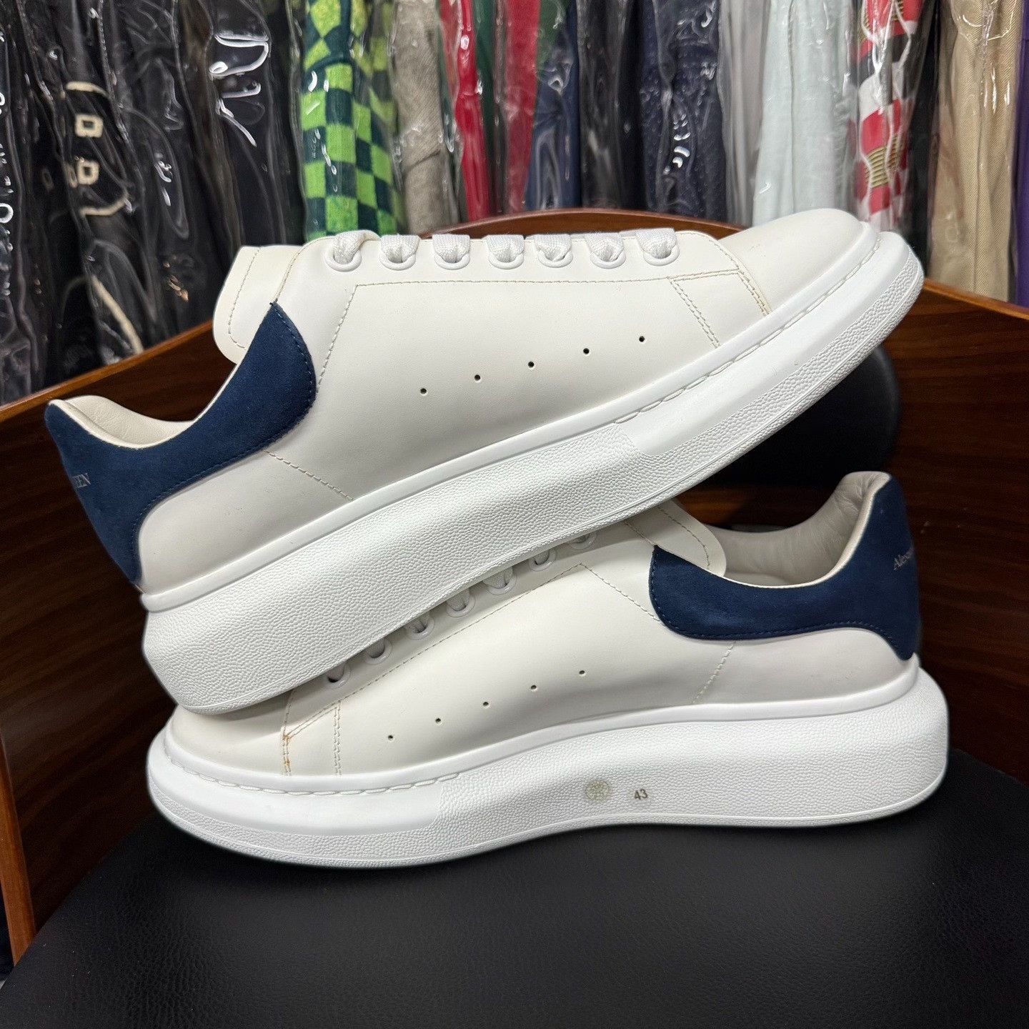 Alexander McQueen Blue Lowtop Sneakers 10 Men Size US 10 / EU 43 - 7 Thumbnail