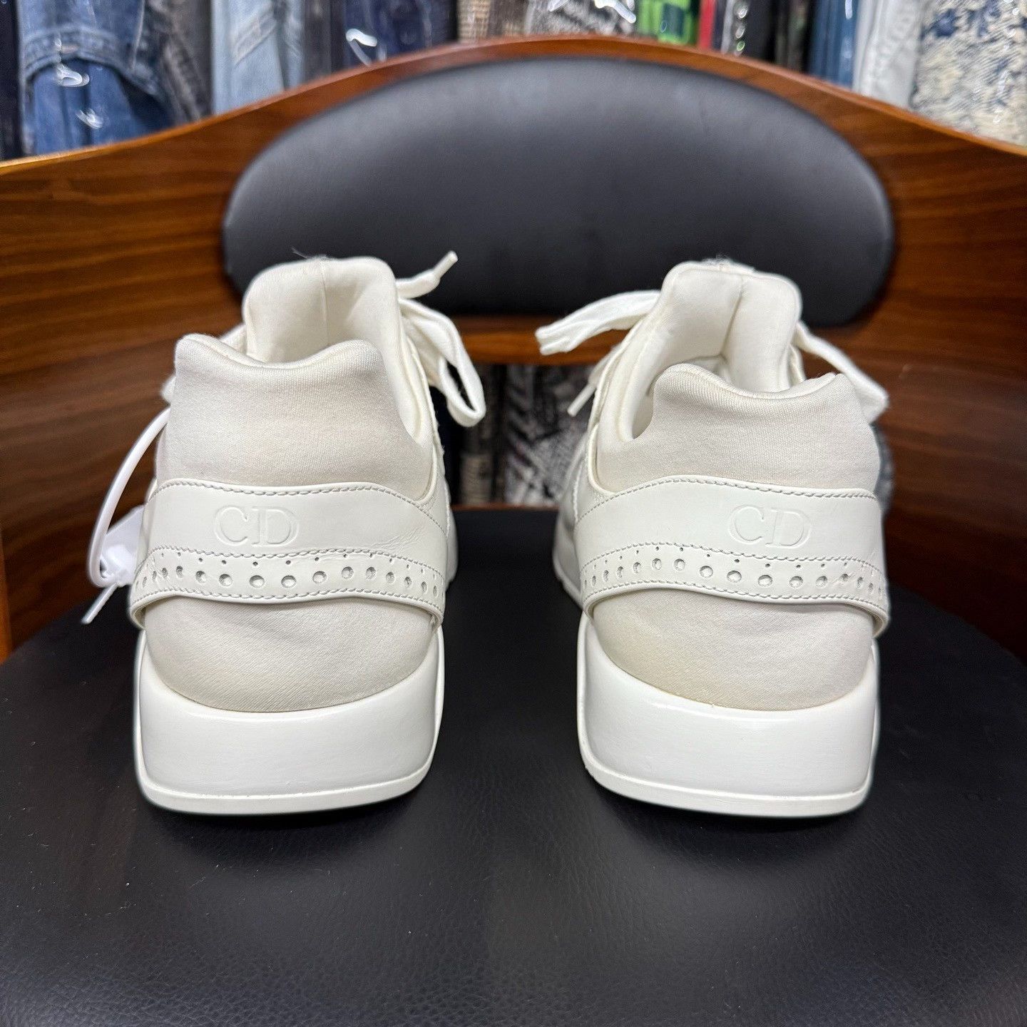 Dior Dior White Lowtop Sneakers 7.5 Men Size US 7.5 / EU 40-41 - 3 Thumbnail