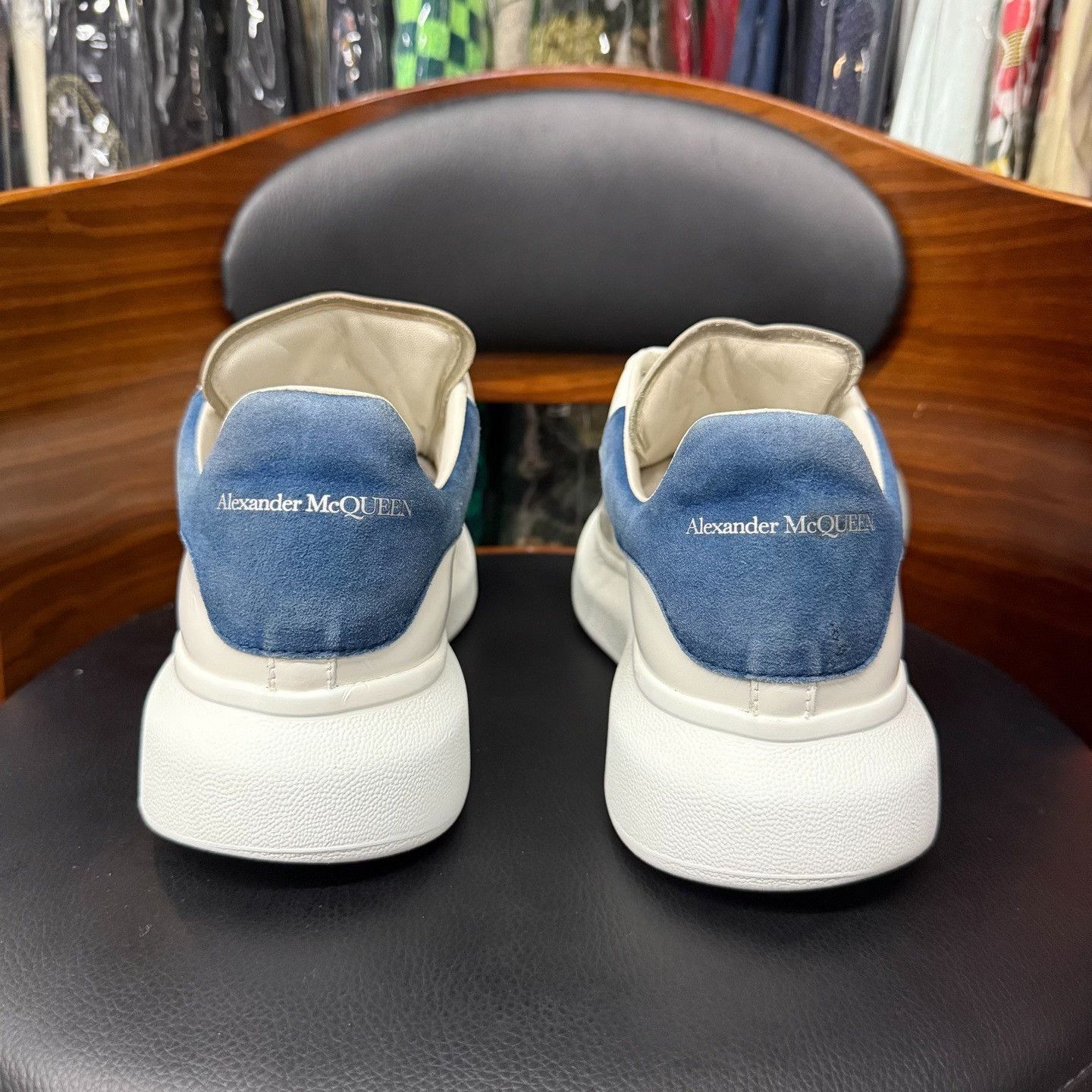 Alexander McQueen Blue Lowtop Sneakers 7.5 Men Size US 7.5 / EU 40-41 - 3 Thumbnail