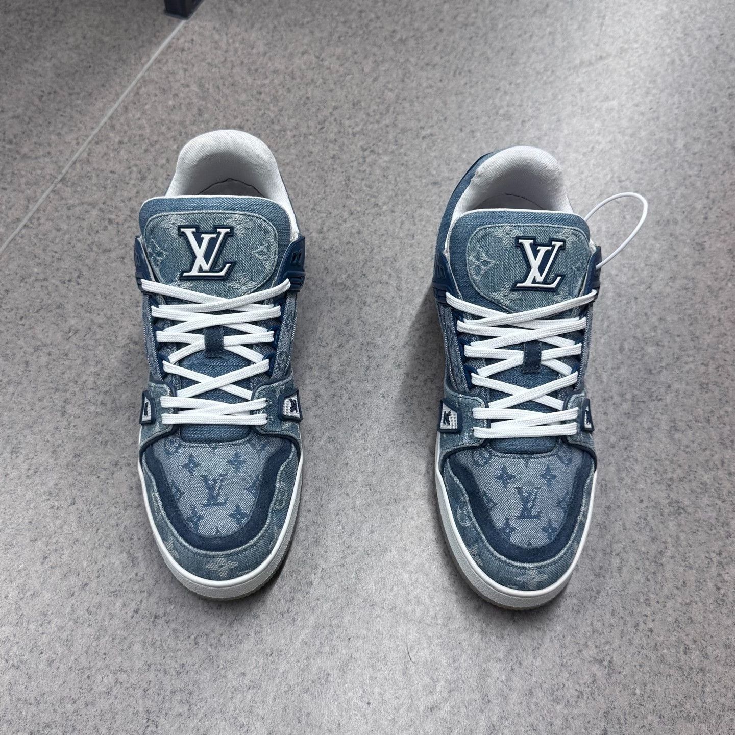 Louis Vuitton Louis Vuitton Training Denim Blue Lowtop Sneakers 9 Men Size US 9 / EU 42 - 5 Thumbnail
