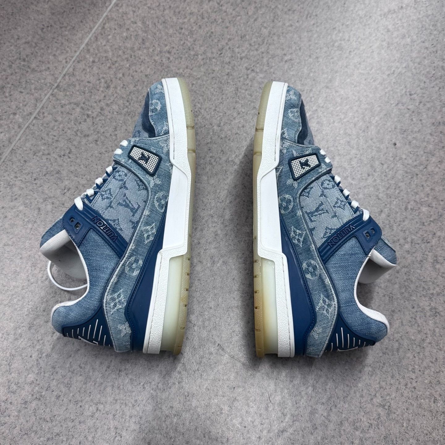 Louis Vuitton Louis Vuitton Training Denim Blue Lowtop Sneakers 9 Men Size US 9 / EU 42 - 8 Thumbnail