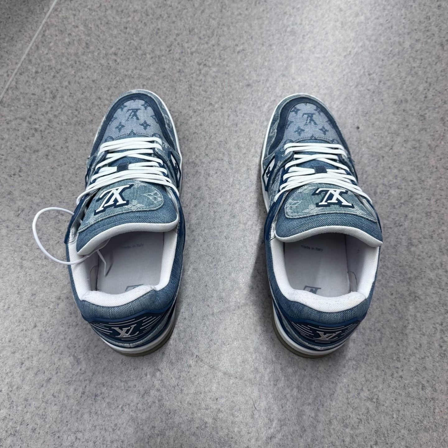 Louis Vuitton Louis Vuitton Training Denim Blue Lowtop Sneakers 9 Men Size US 9 / EU 42 - 7 Thumbnail