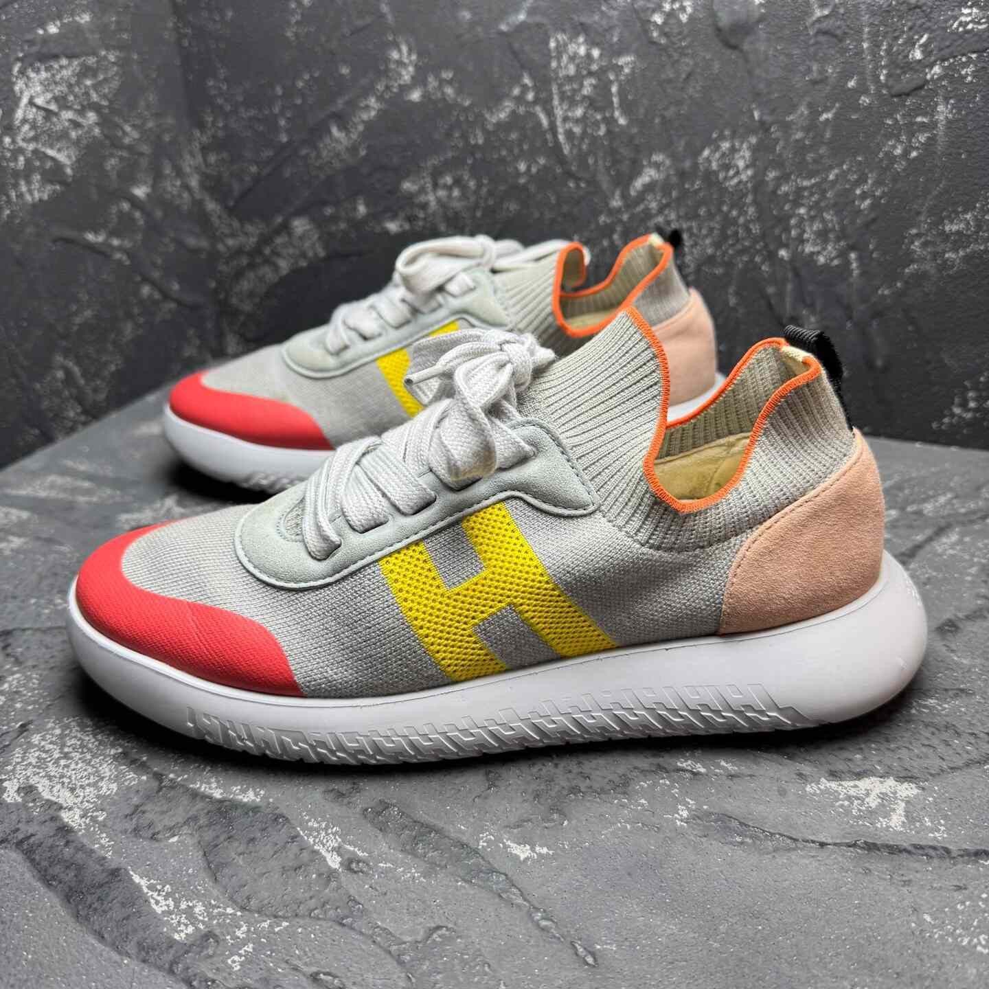 Hermes Hermes Knit Pink Lowtop Sneakers us_8-5 Women Size US 8.5 / IT 38.5 - 2 Thumbnail